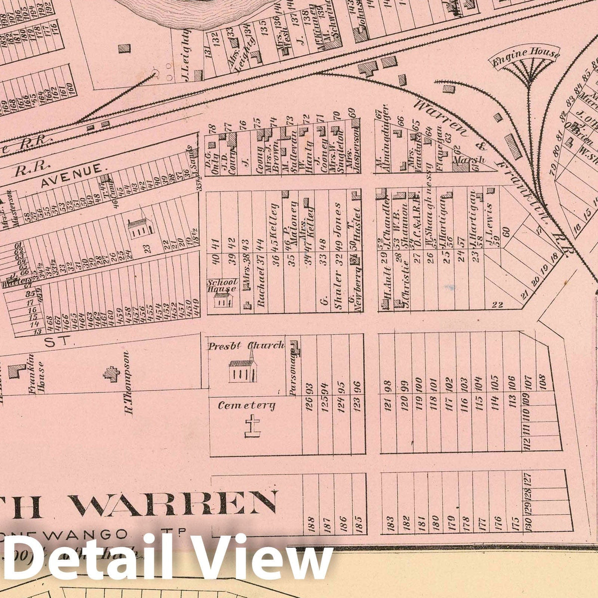 Irvineton and North Warren, Warren County, Pennsylvania - Property Map, 1878