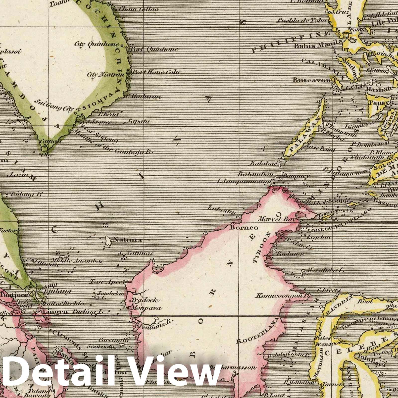 East India Islands - River Map, 1817 - Arrowsmith Historical Map Print