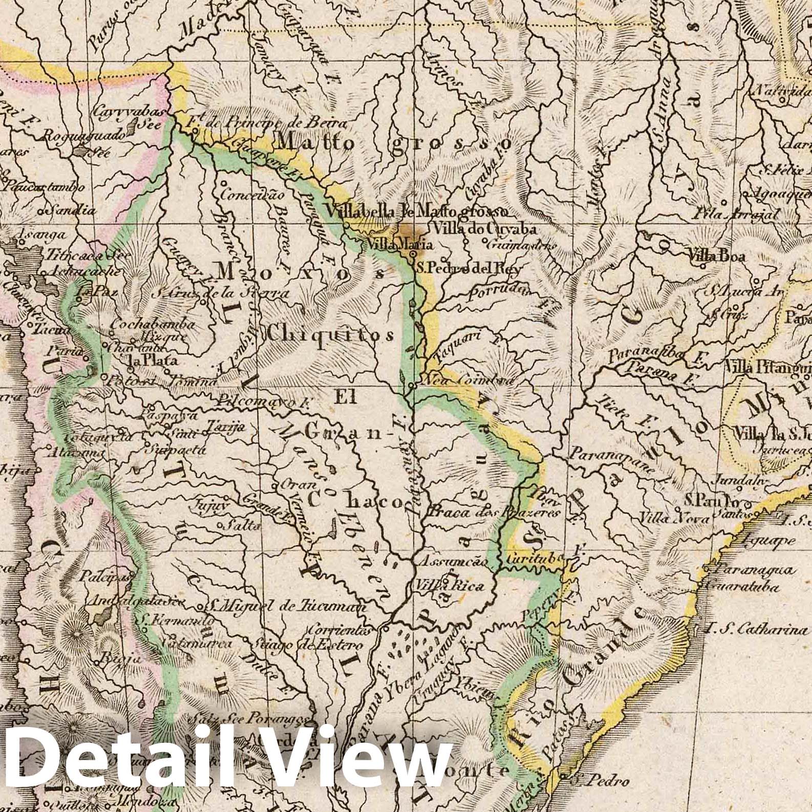 South America, 1822 - Historical Map Print