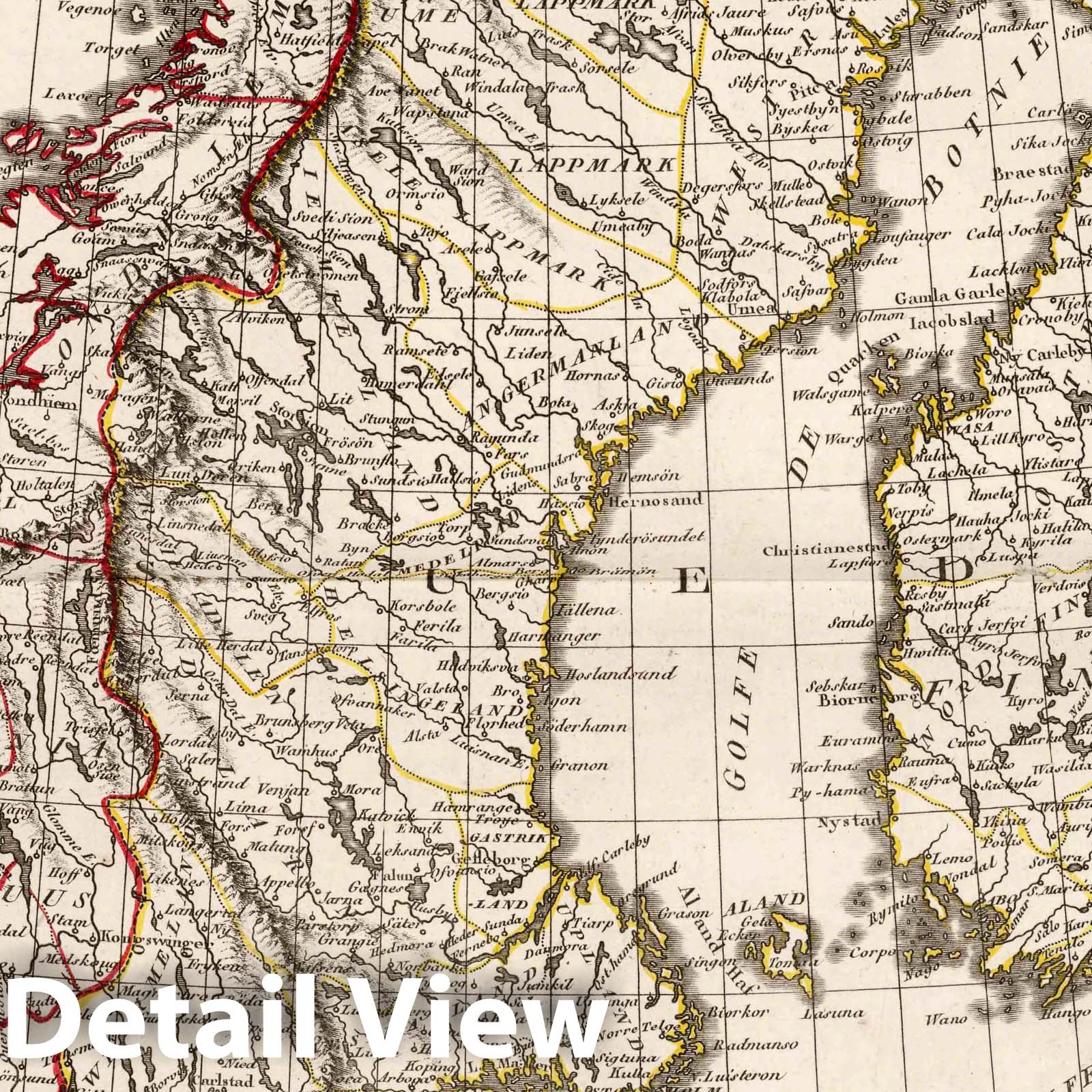 Sweden, Denmark, and Norway, 1804 - Historical Map Print