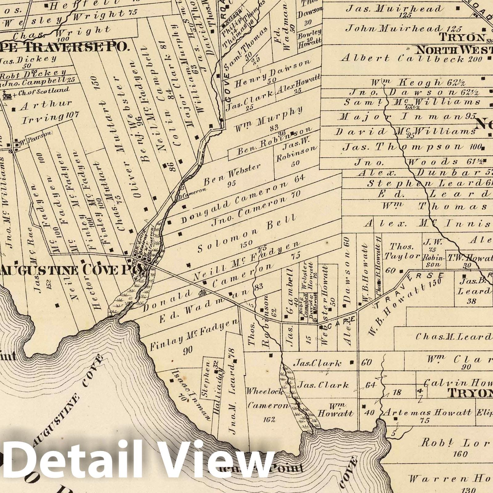 Prince County, Prince Edward Island - Property Map, 1880