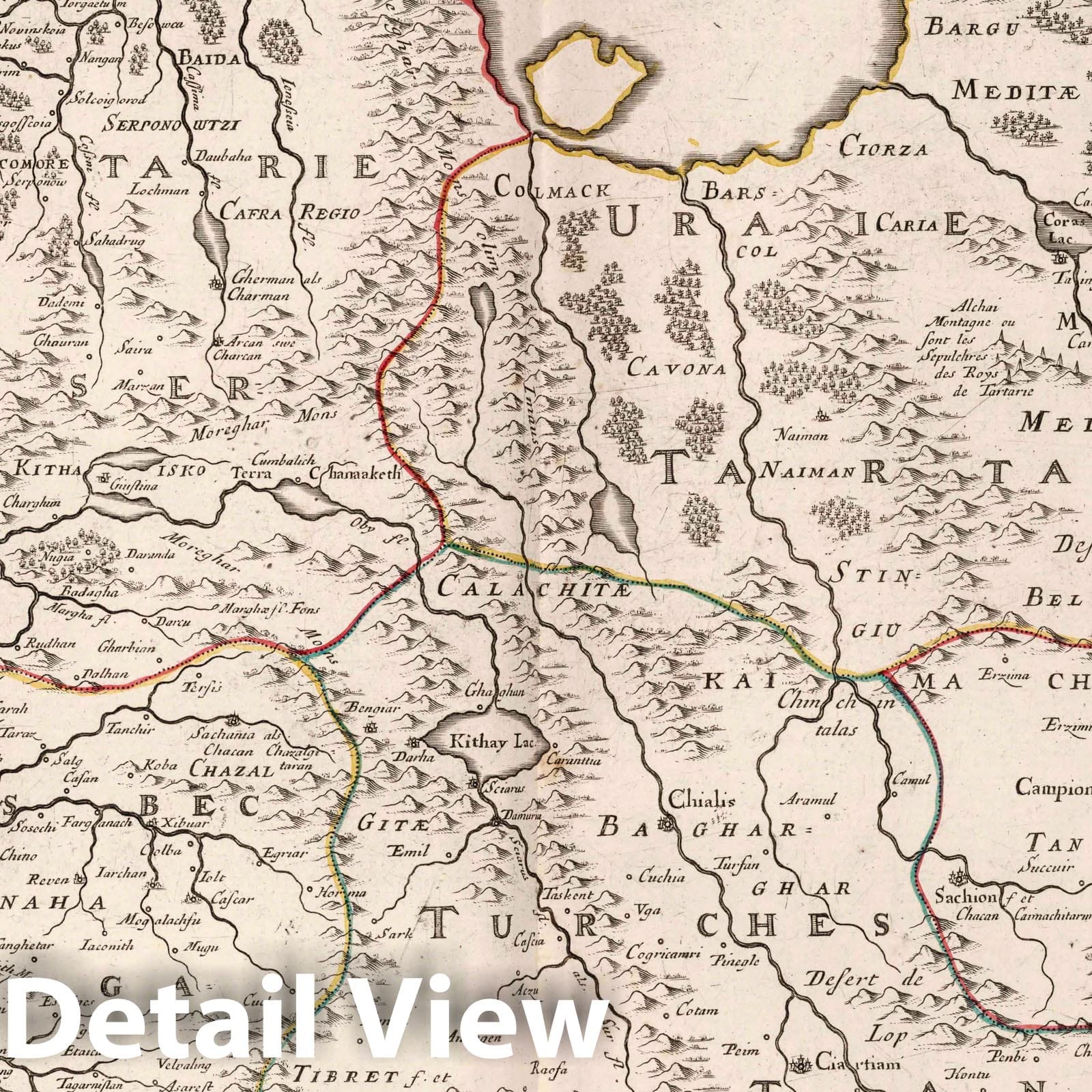Tartary, 1679 - Historical Map Print from French Atlas