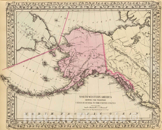 Historic Map : 1880 NW America. - Vintage Wall Art