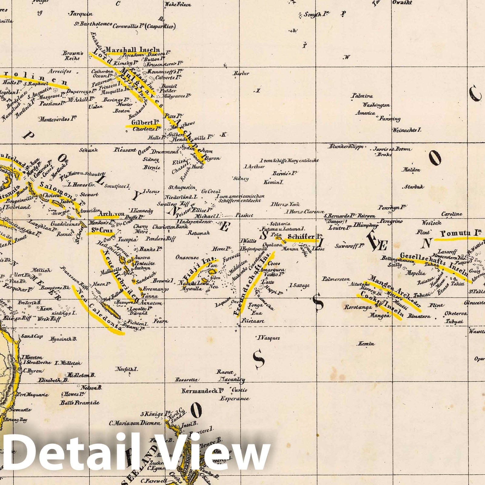 Australia 1855 Historical Map Print