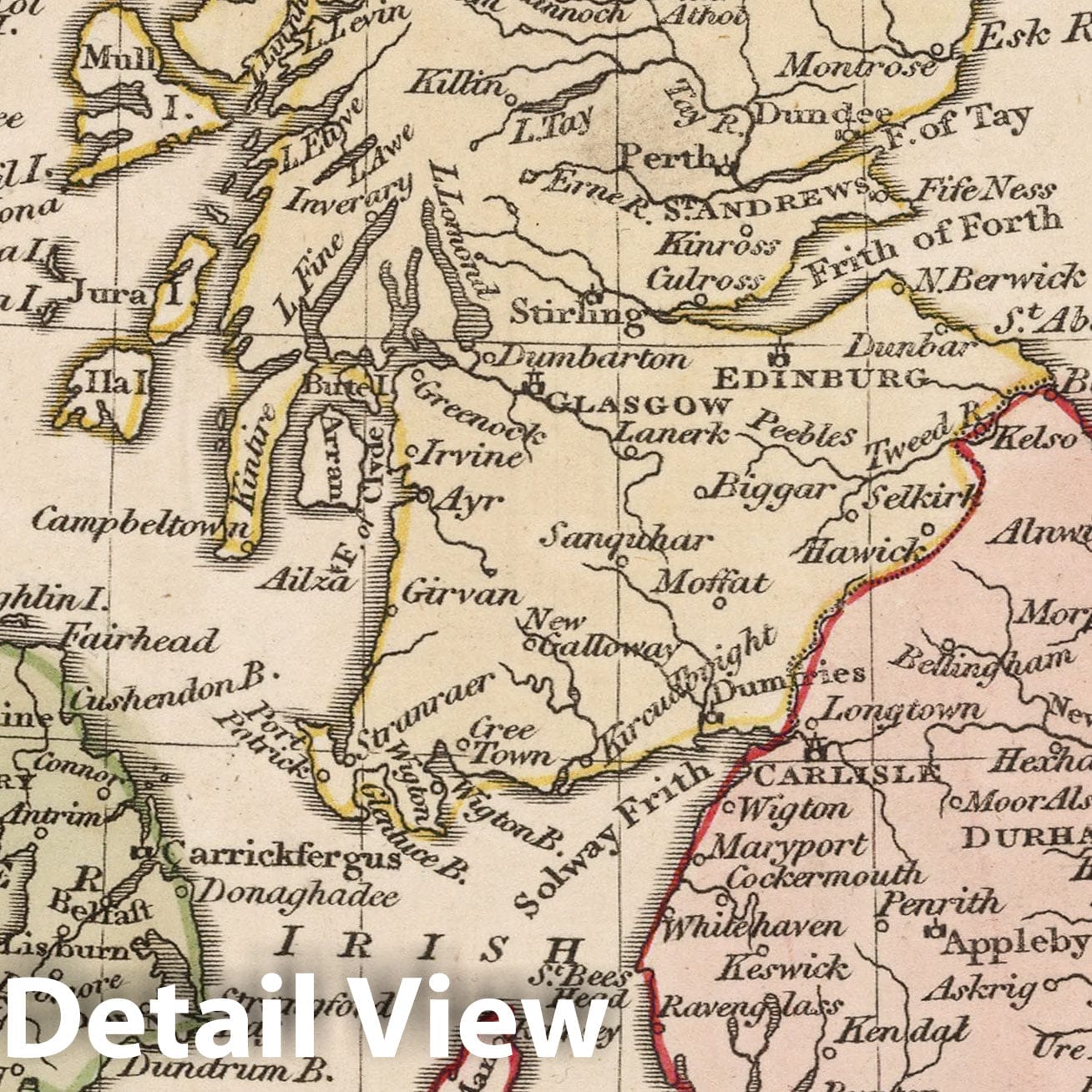 Britain, England, Scotland, and Ireland 1808 Historical Map Print