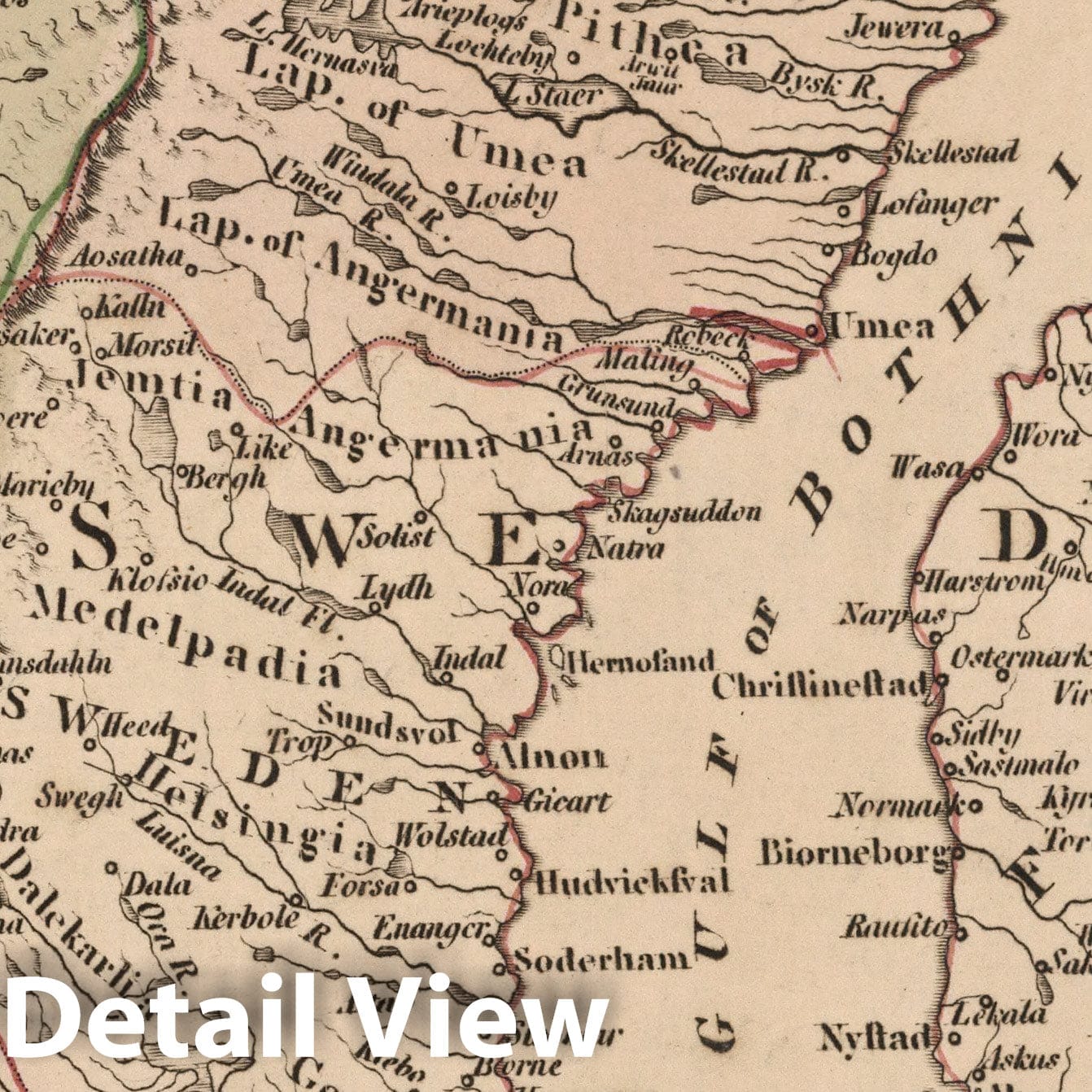 Sweden, Denmark, Norway, and Iceland, 1794 - Historical Map Print