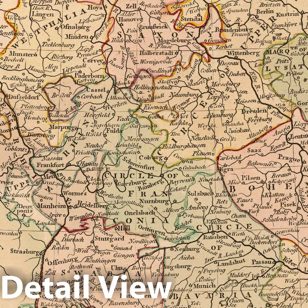 Historic Map : 1791 Germany. v1 - Vintage Wall Art