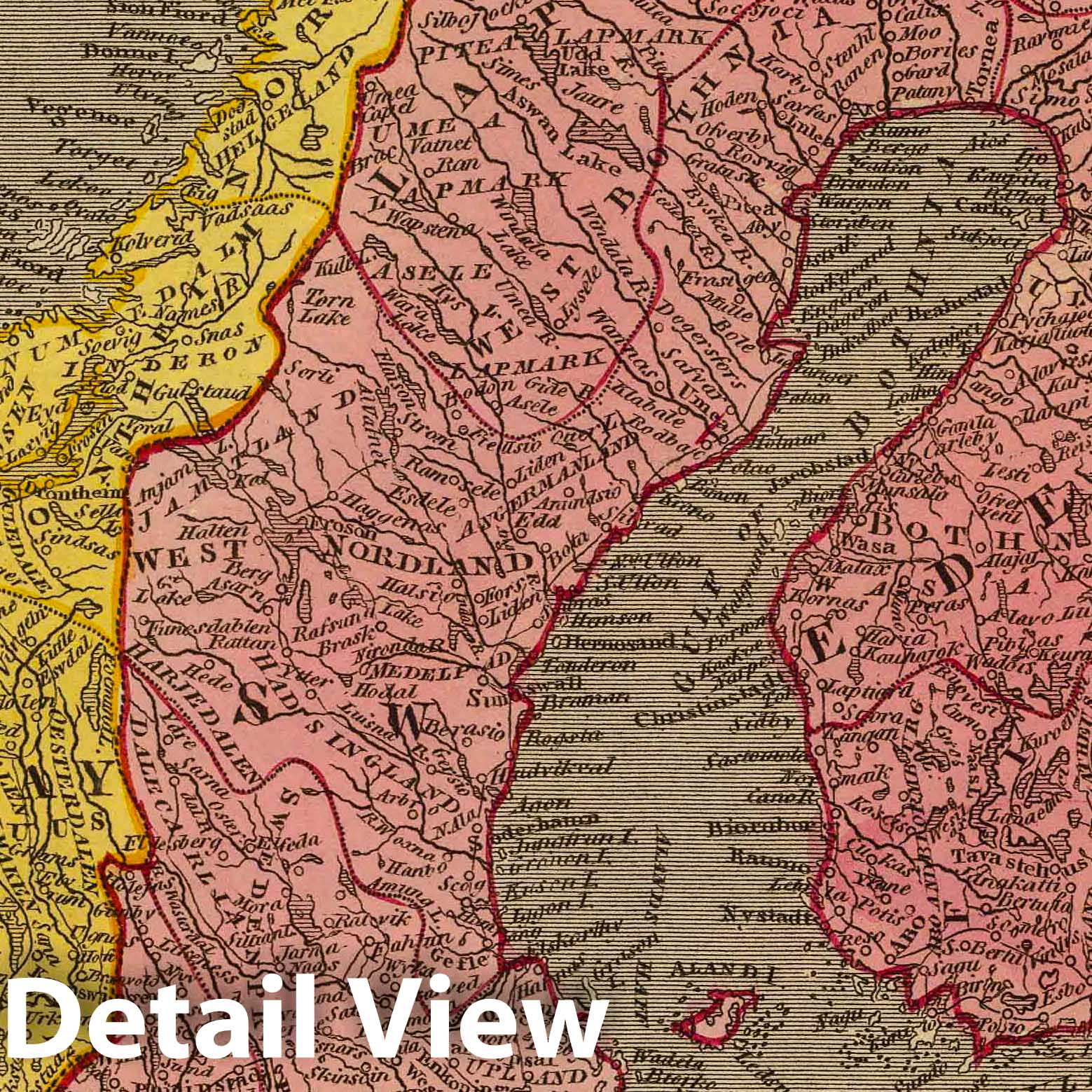 Sweden, Denmark, and Norway, 1812 - Historical Map Print