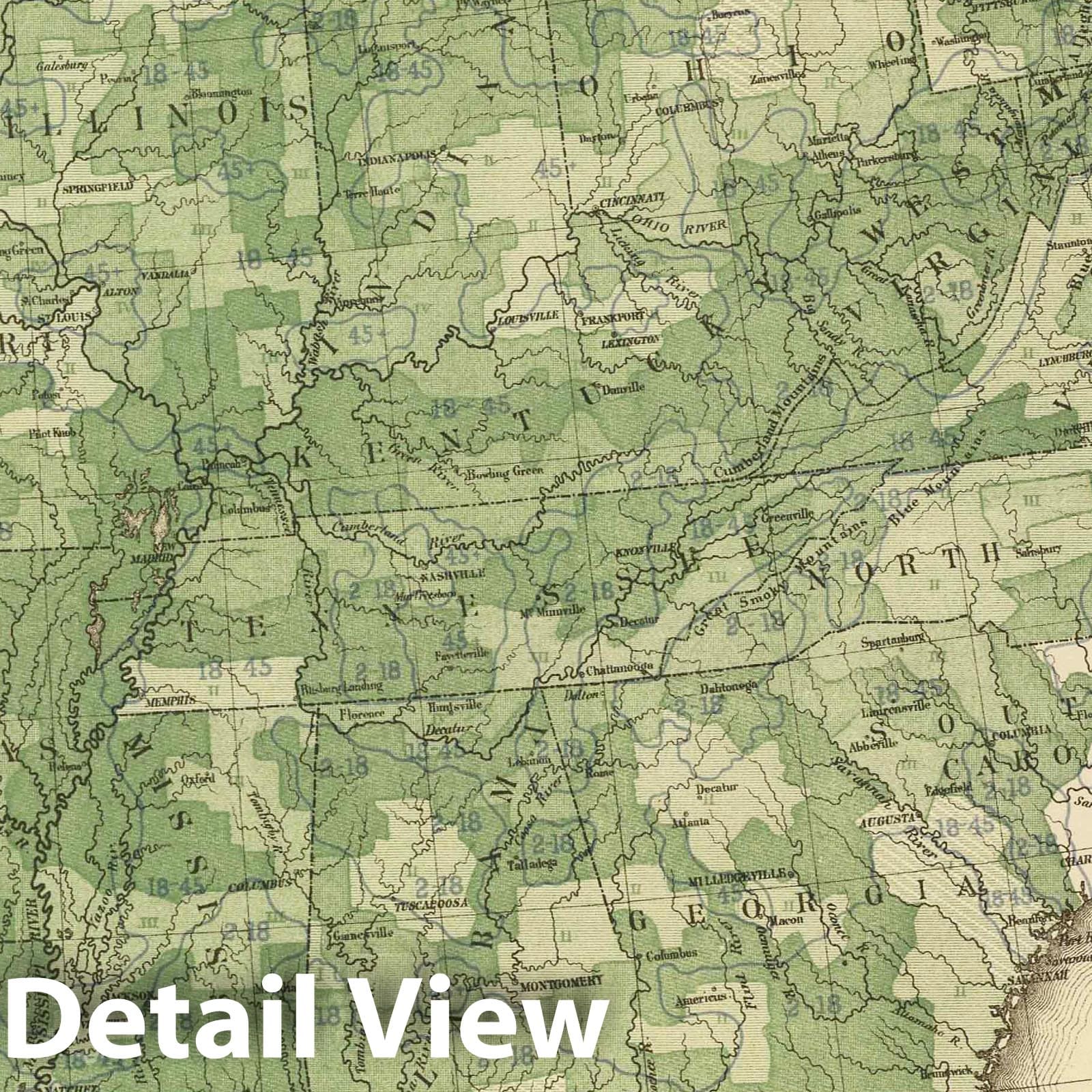 Historic Wall Map : Statistical Atlas - 1874 Birth rate US. - Vintage Wall Art