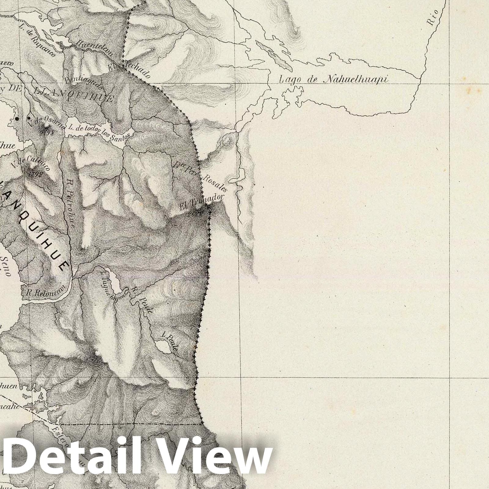 Chile - Plate No. 8, 1884 - Historical Map Print