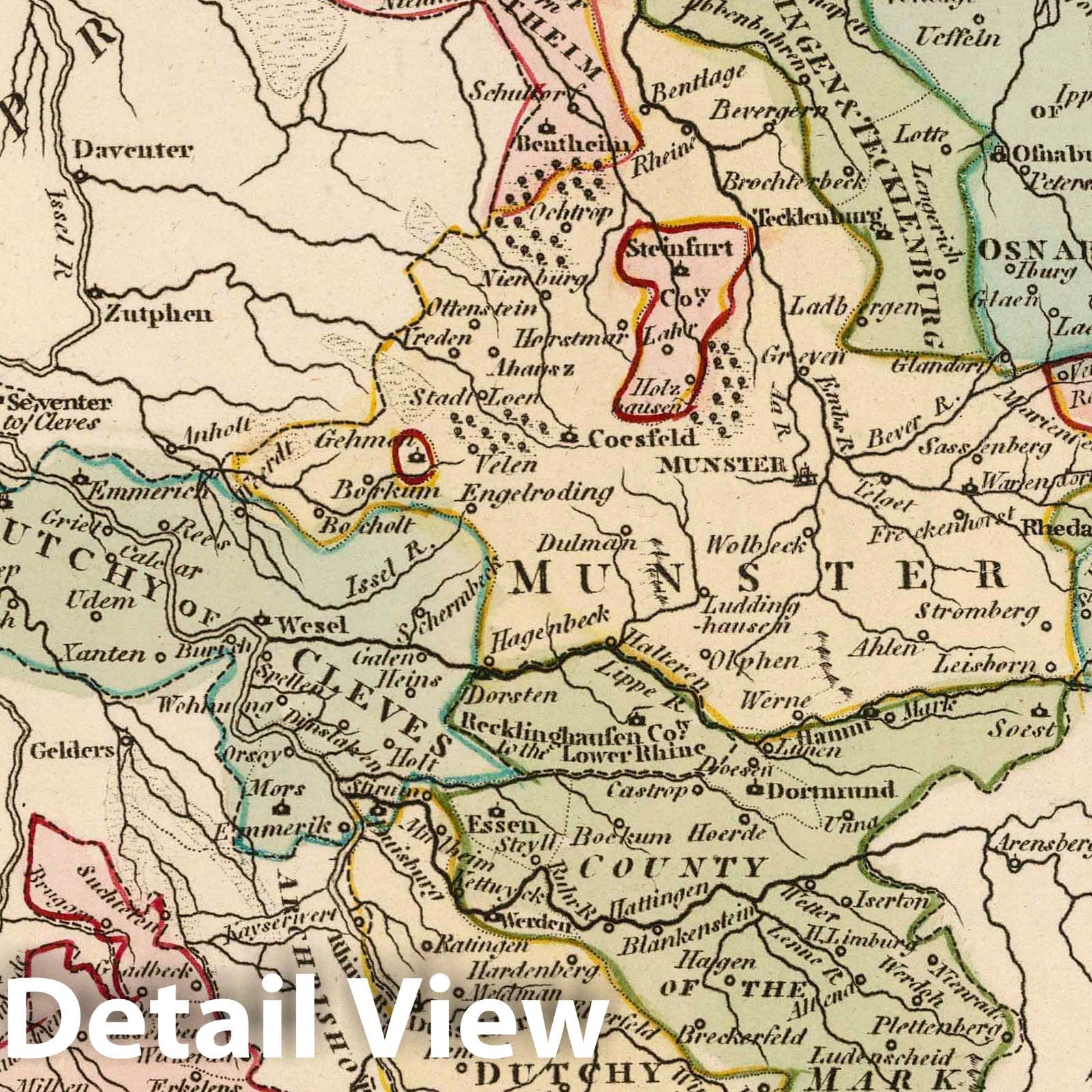 Westphalia, 1794 - Historical Map Print