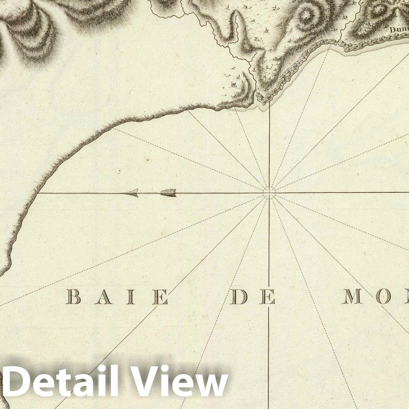 Monterey Bay, California 1797 Nautical Map Print - La Perouse Atlas
