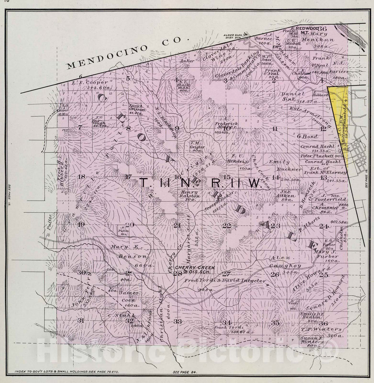 Historic Map : 1898 11 N, 11 W. - Vintage Wall Art