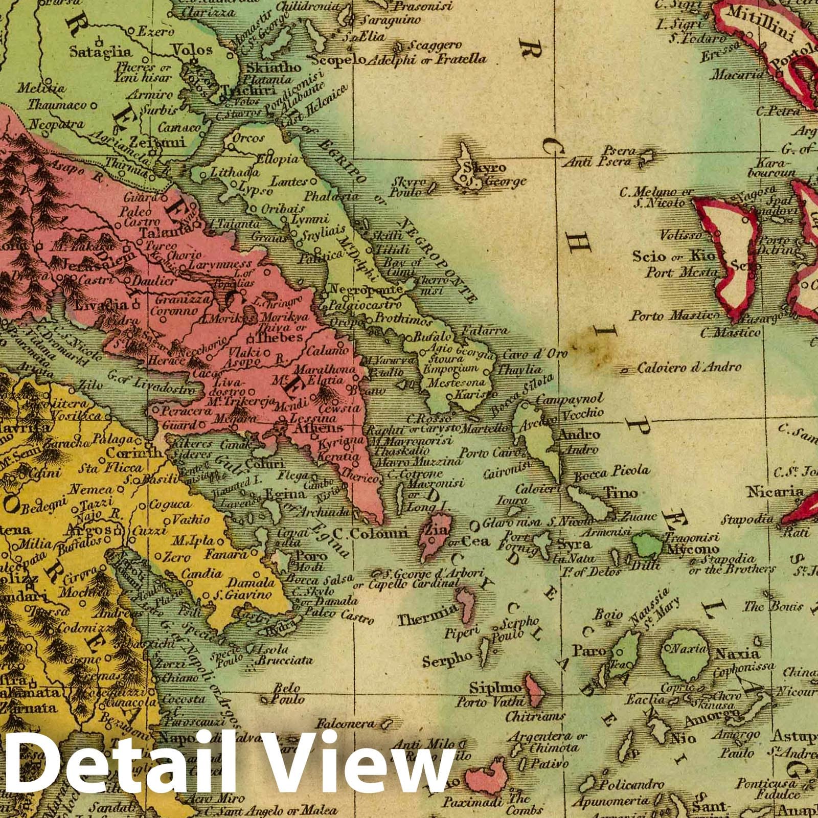 Greece, 1811 - Historical Map Print