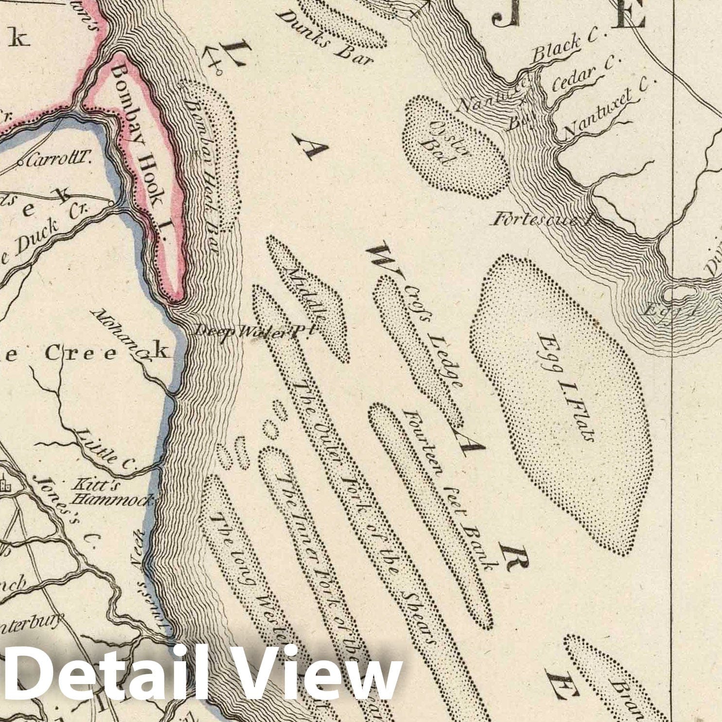 Delaware, 1818 - Historical Map Print from Carey's General Atlas