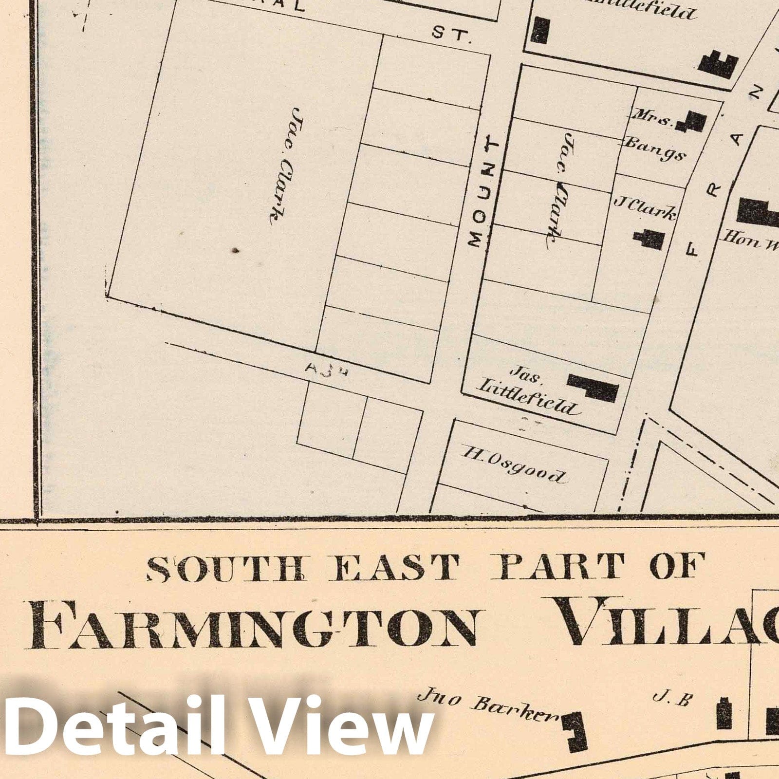 Dover and Farmington, Strafford County, New Hampshire - Property Map, 1871
