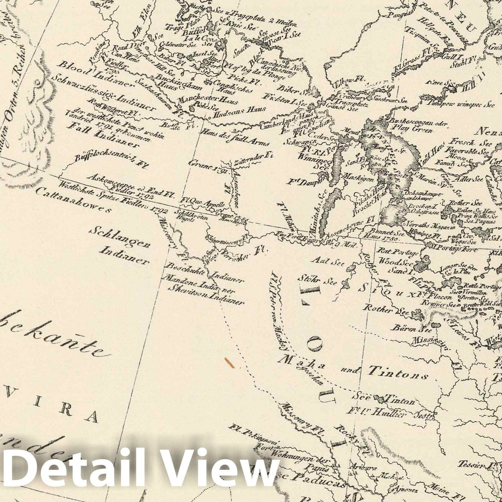 Historic Map : 1807 Walch's North America (portion). - Vintage Wall Art
