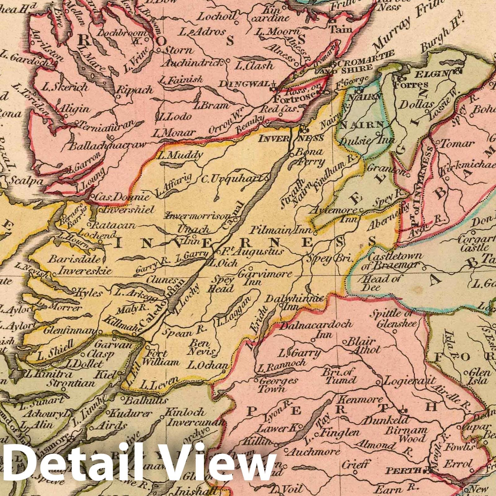 Scotland, 1808 - Historical Map Print