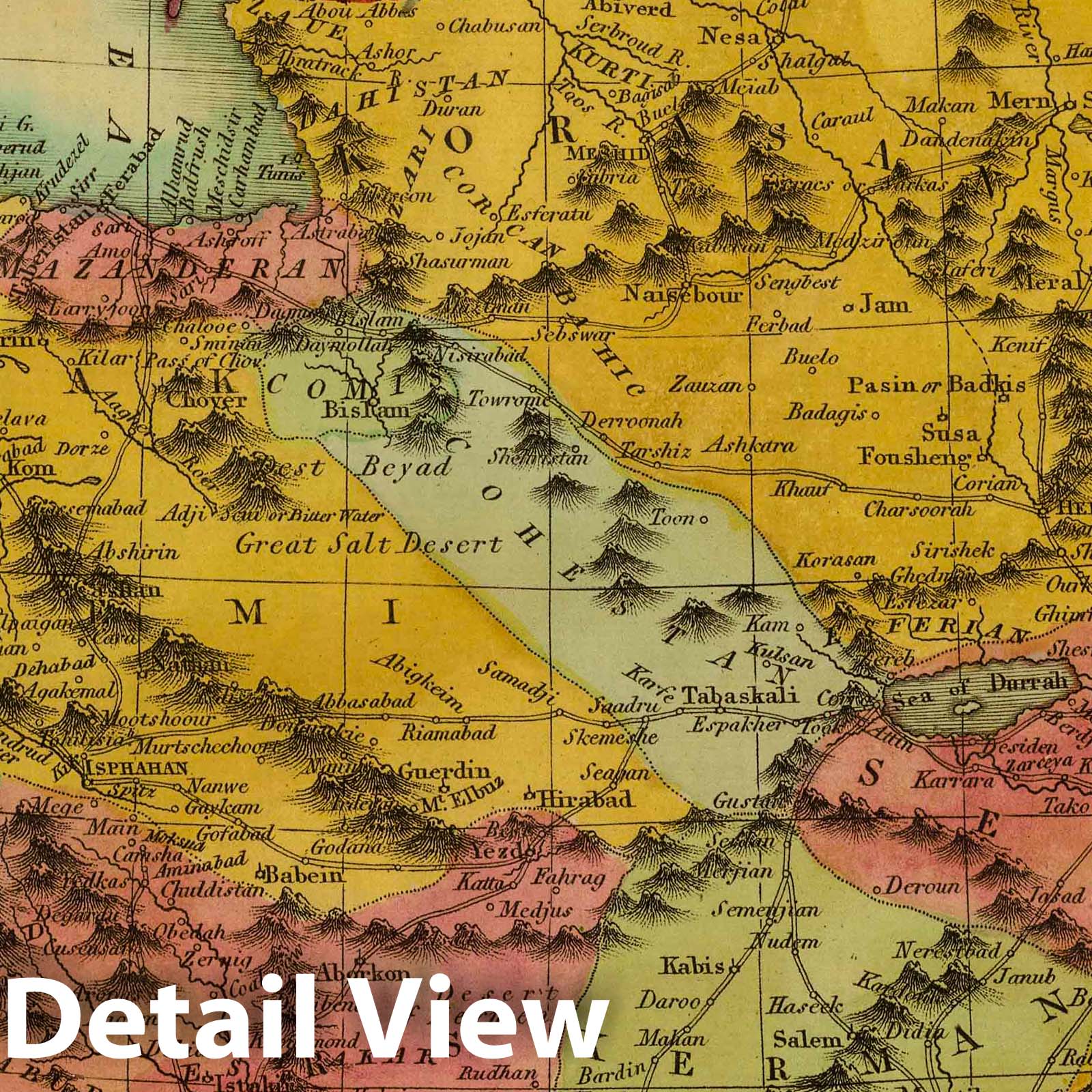 Iran (Persia) 1811 Historical Map Print