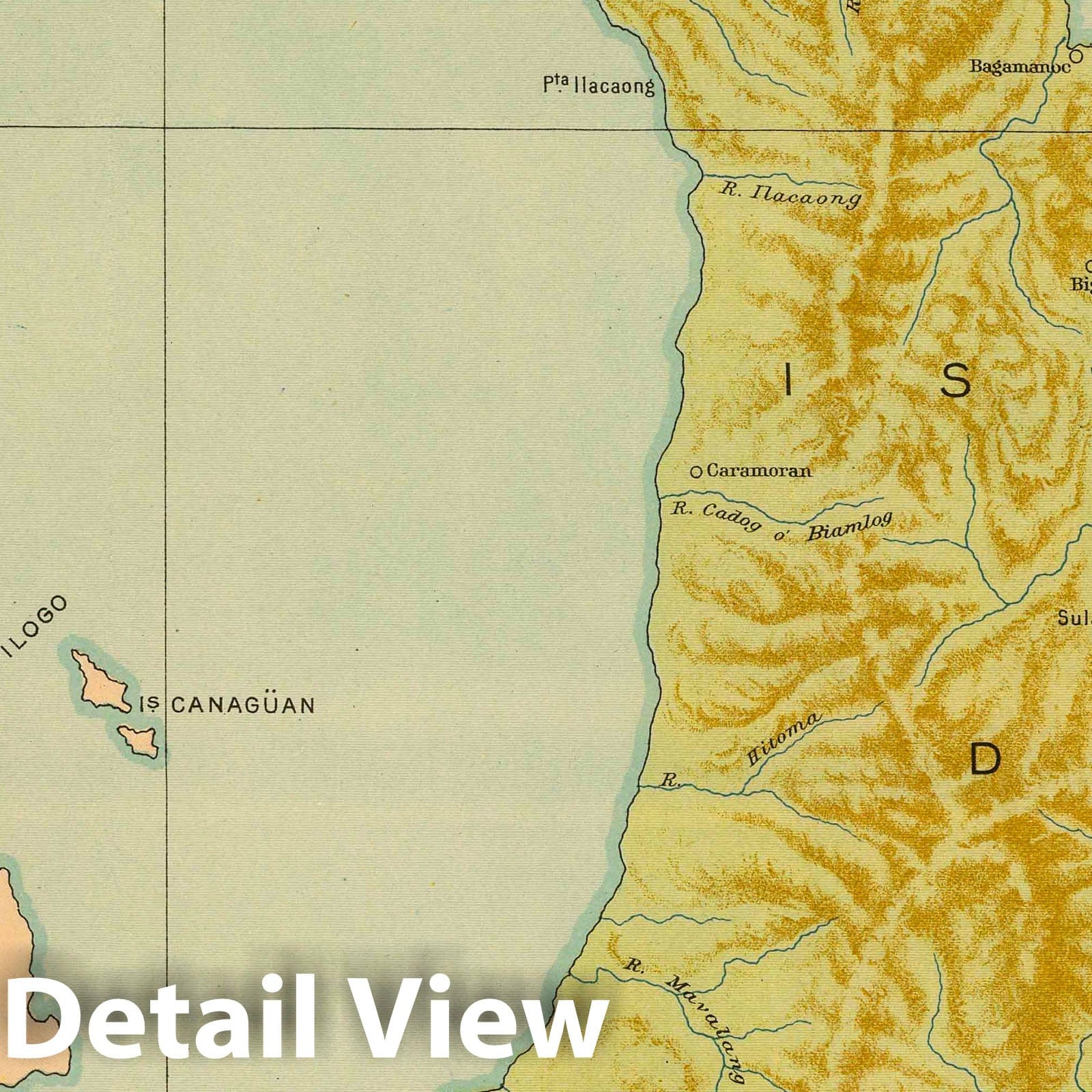 Catanduanes, Philippines - 1899 Historical Map Print
