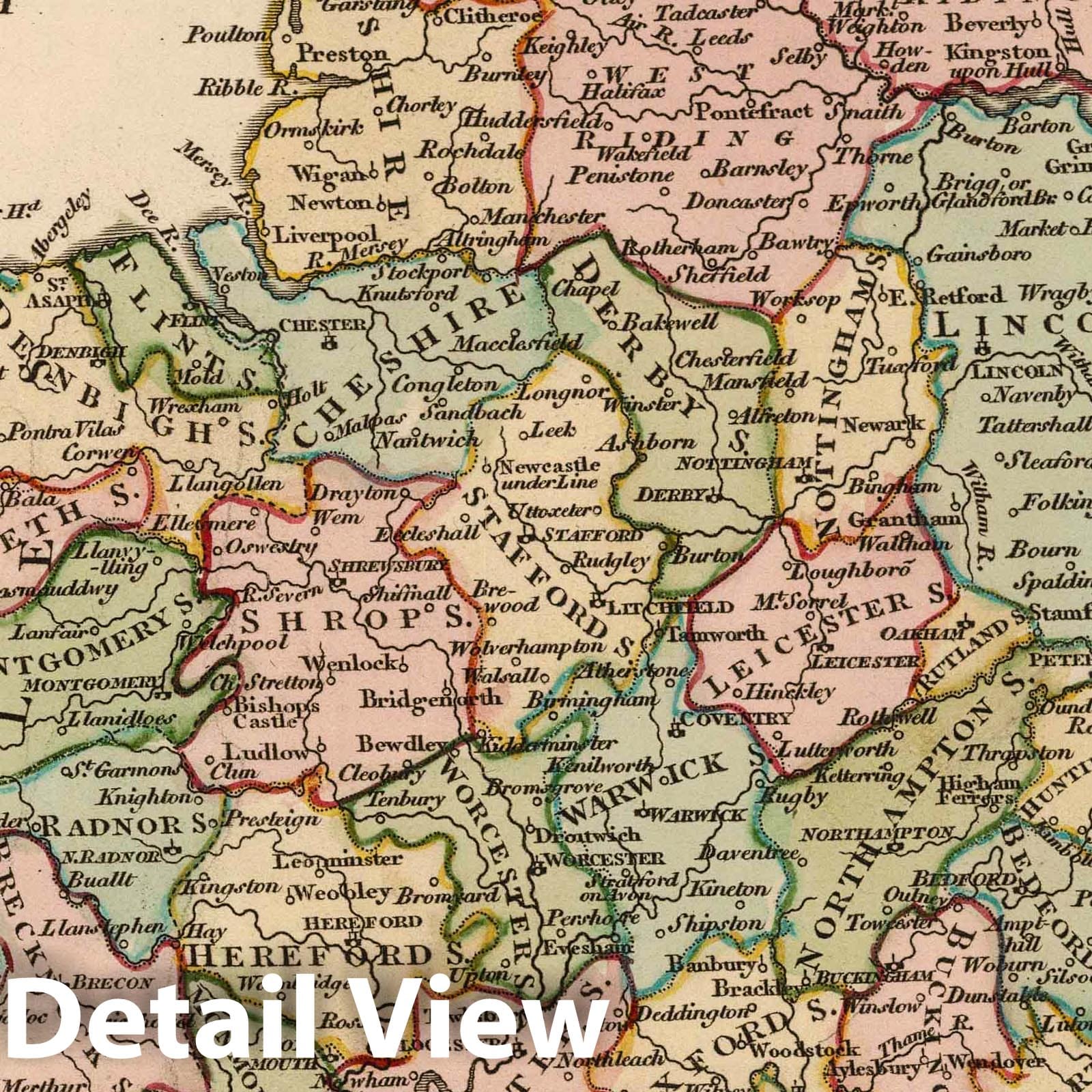 England and Wales, 1805 - Historical Map Print