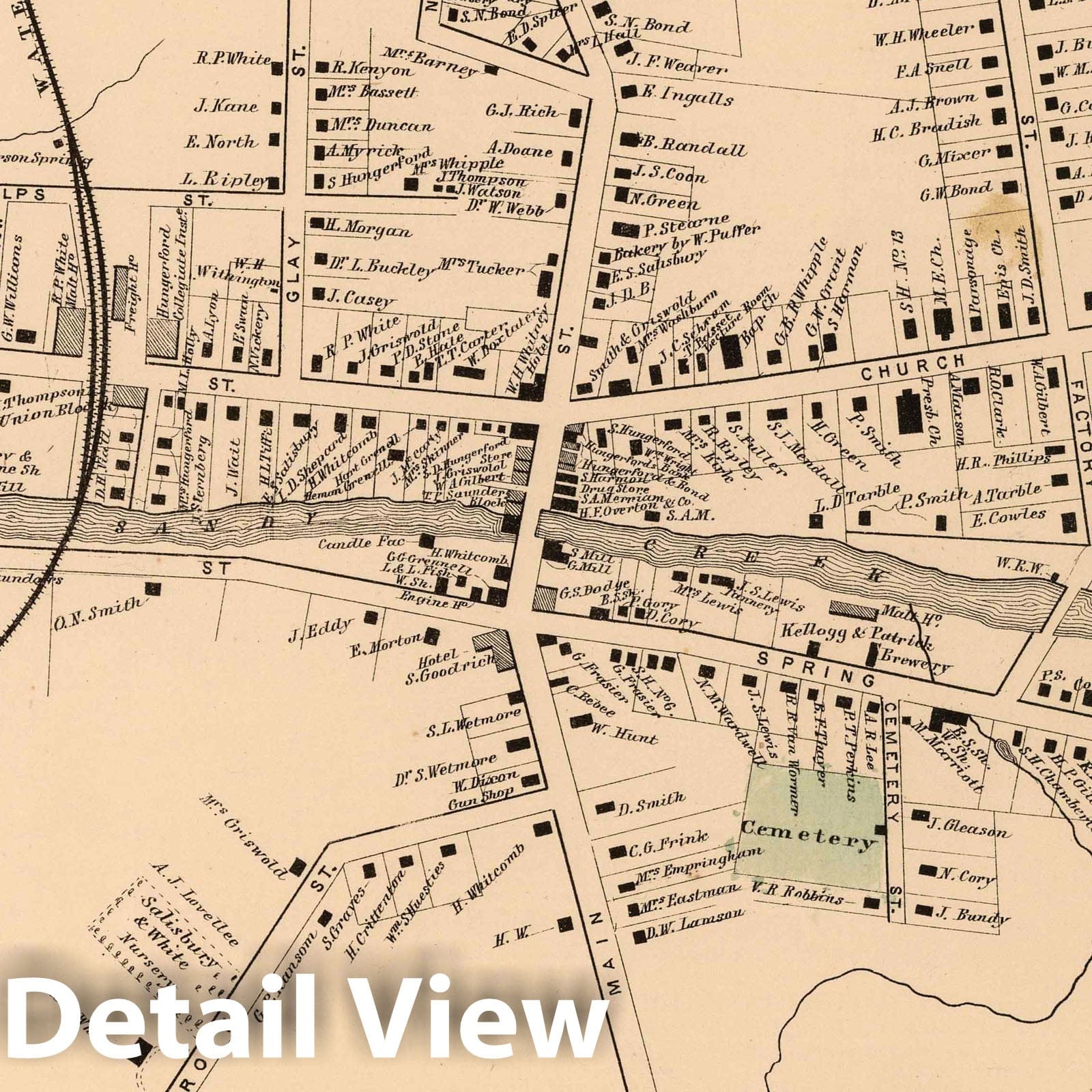 Adams, Jefferson County, New York - Property Map, 1864
