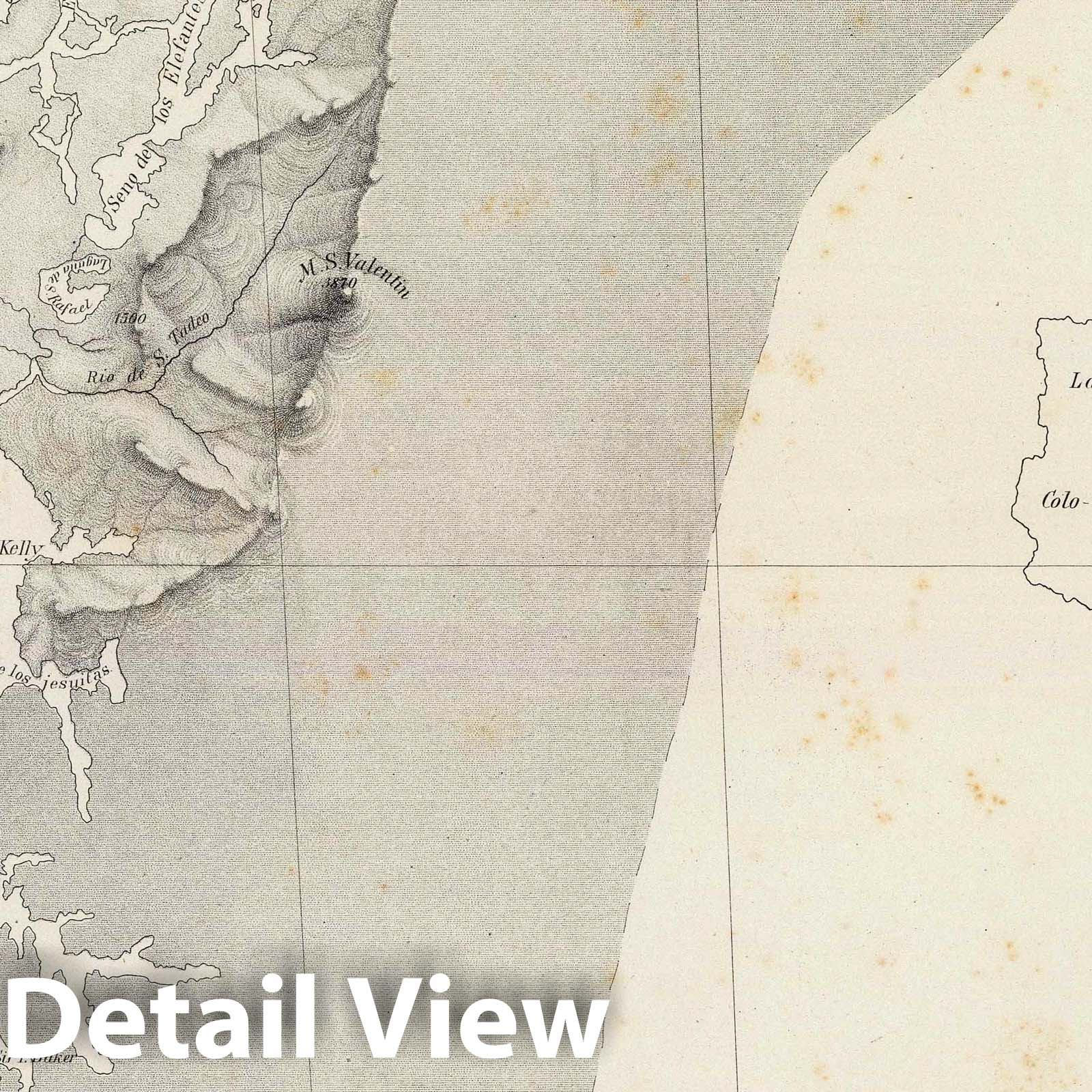 Chile, Rio Loa to Cape Horn - Boundary Map, 1884