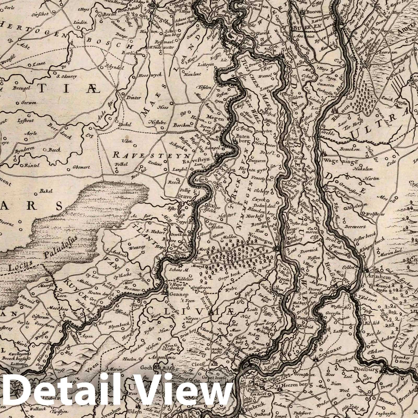 Ducatus Geldriae novissima descriptio, 1629 - Historical Map Reproduction