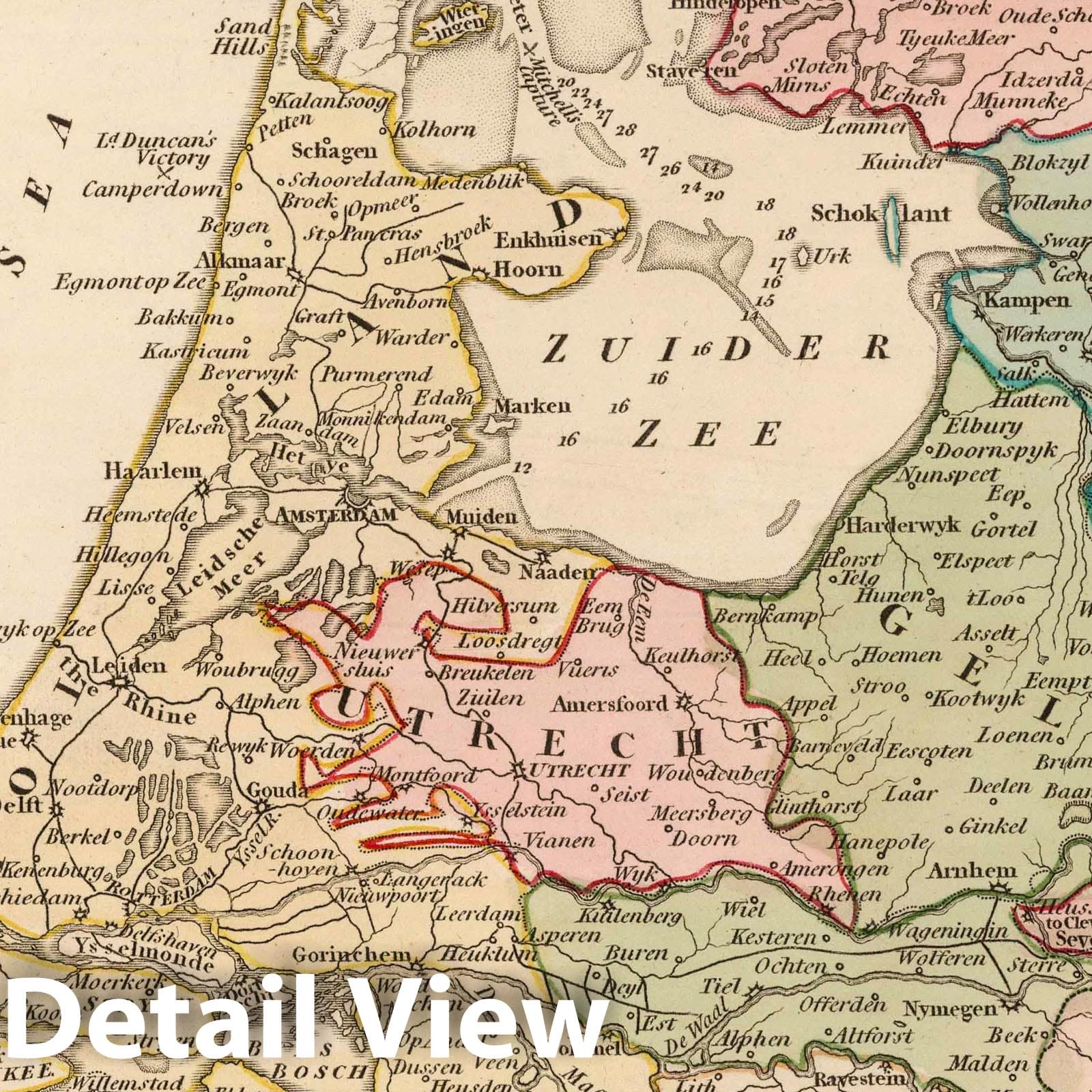 Netherlands, 1799 - Historical Map Print
