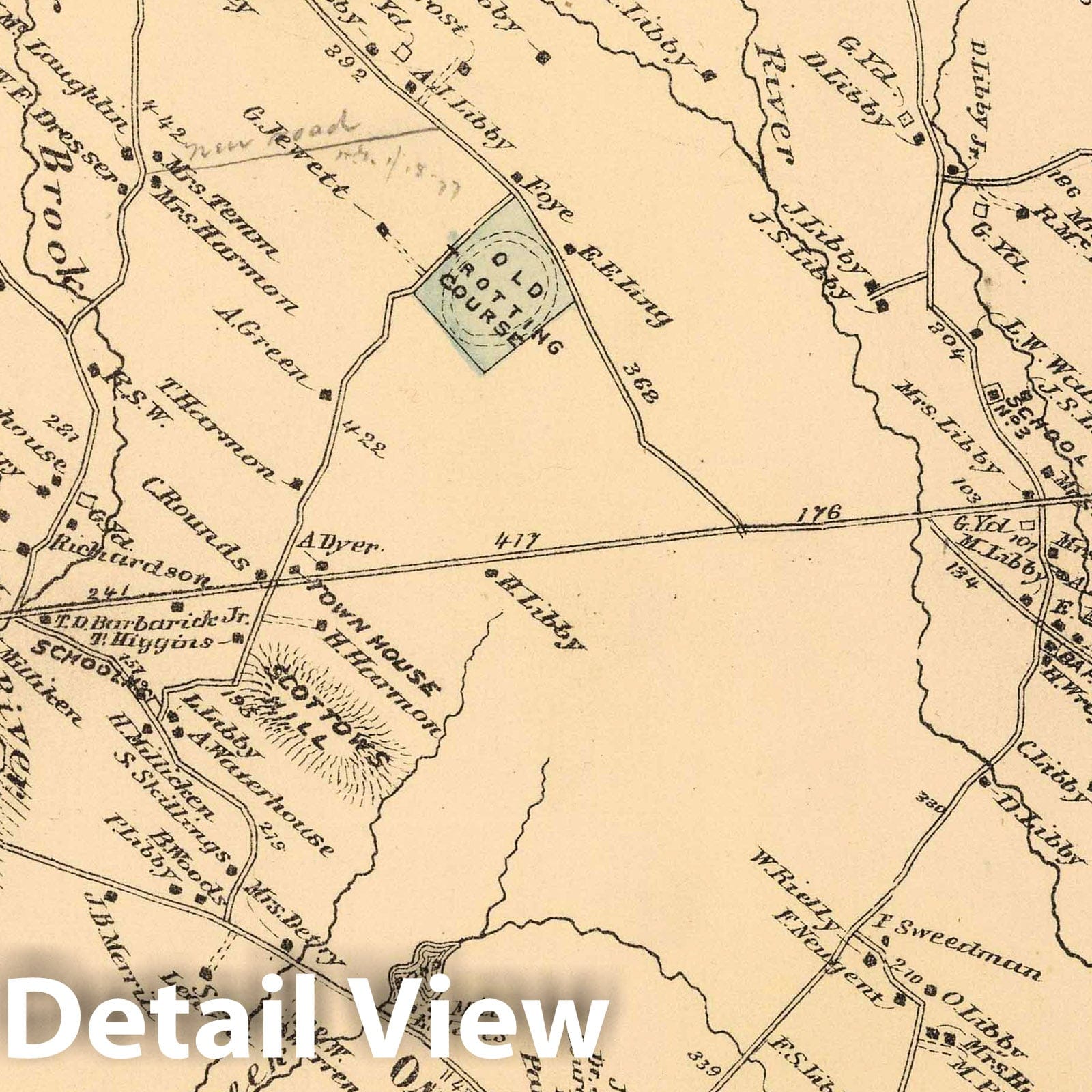 Scarborough - Property Map, 1871 - Historical Map Print