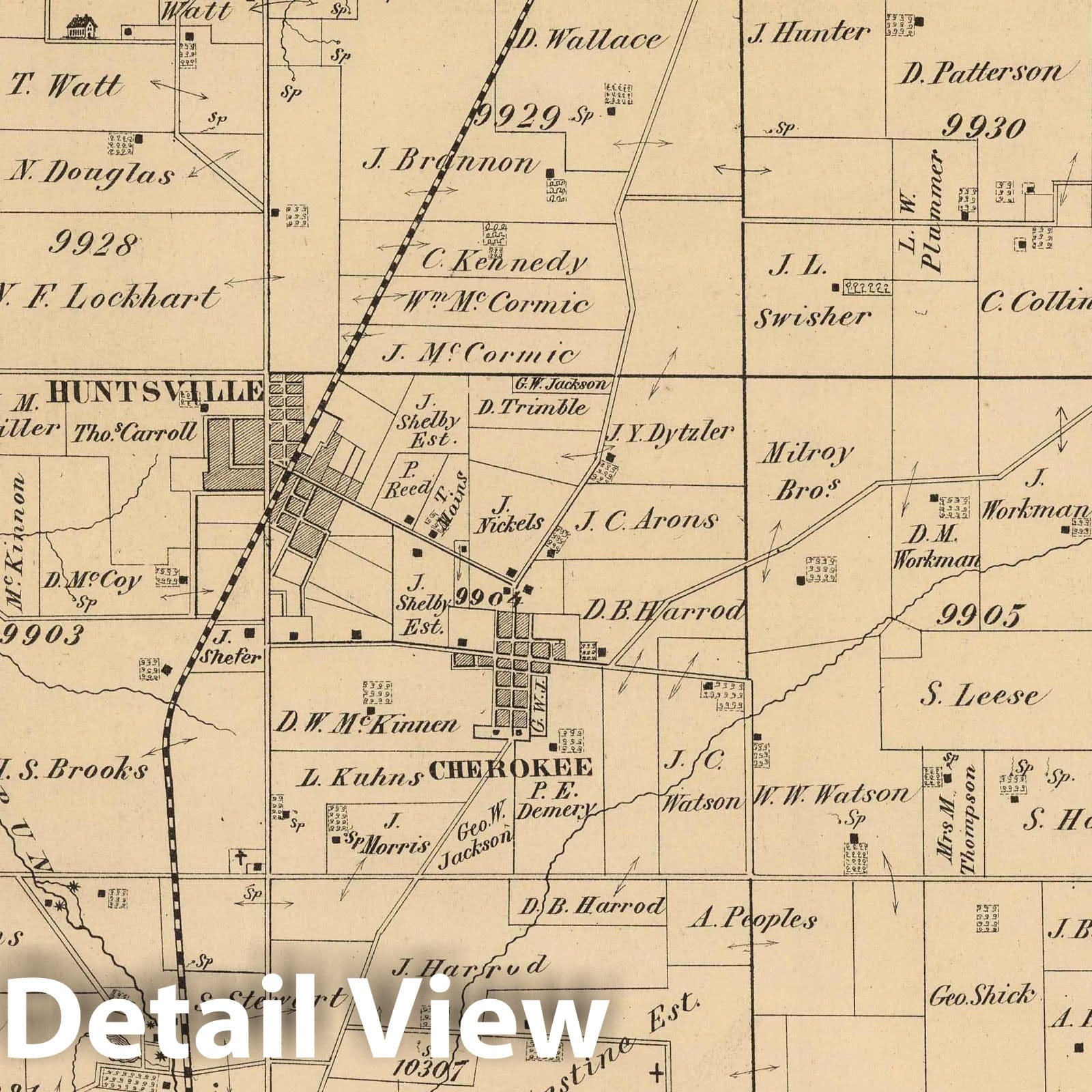 McArthur Township, Logan County, Ohio - Property Map, 1875