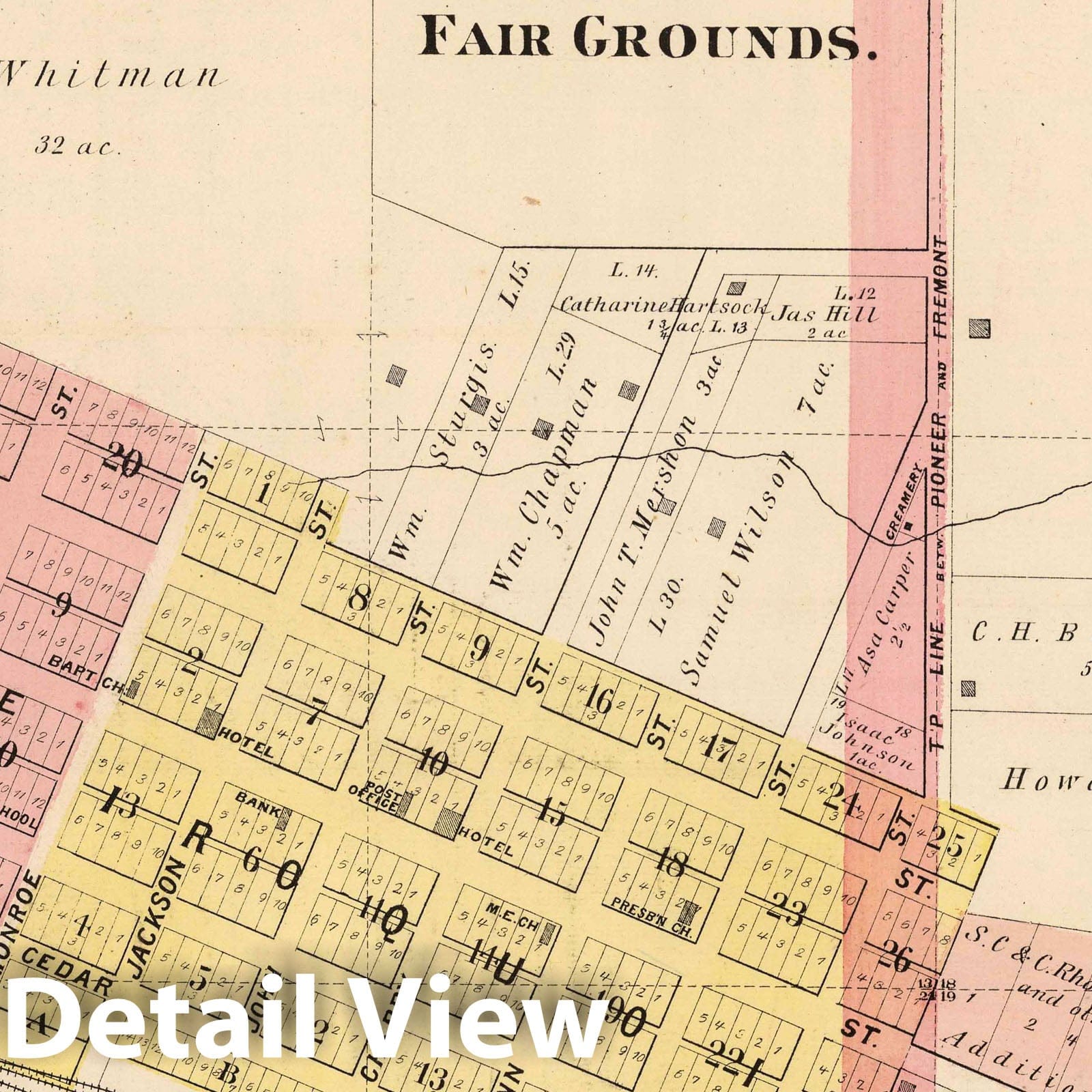 Mechanicsville Township, Cedar County, Iowa - Railroad Map, 1885
