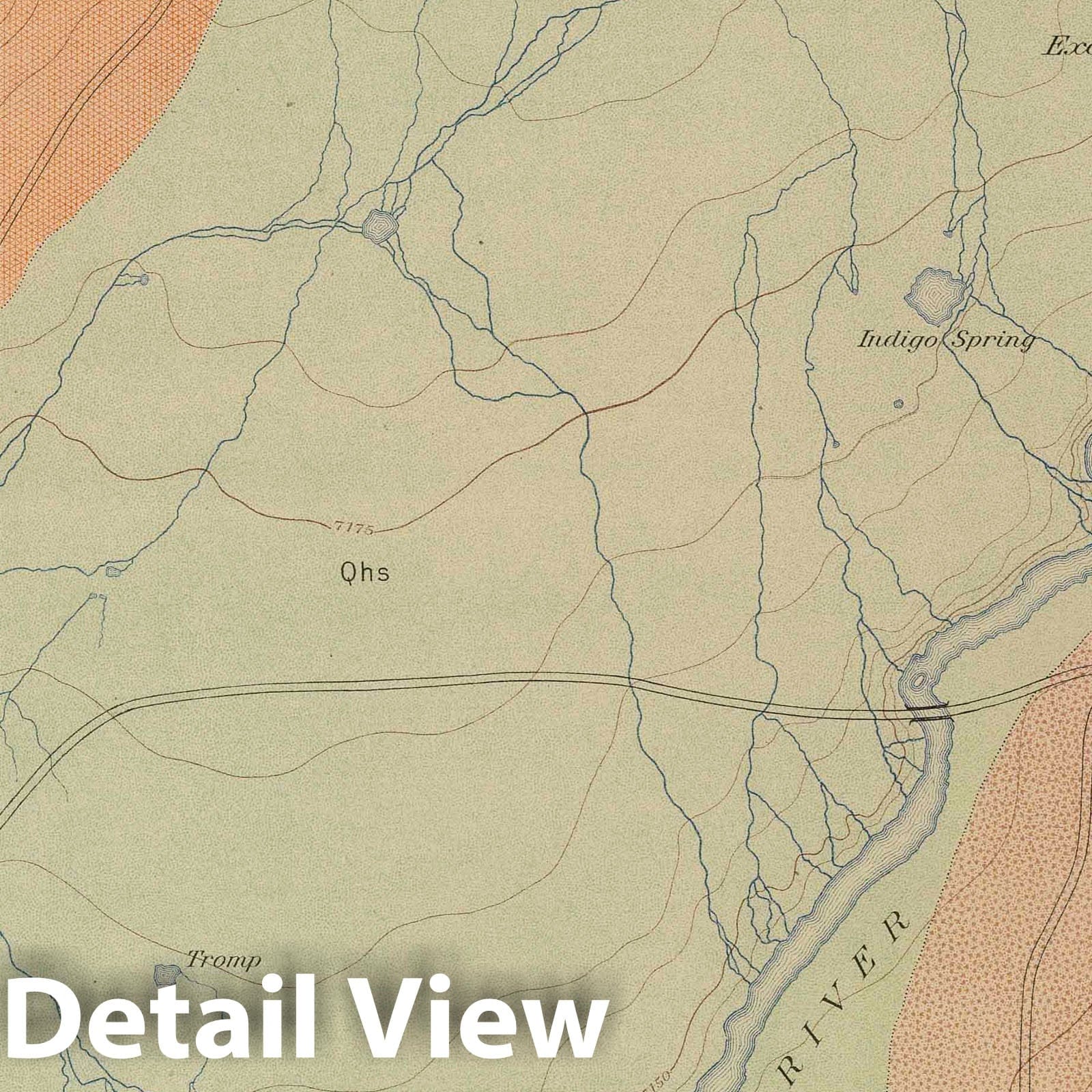 Excelsior Geyser Basin, Yellowstone National Park - Geologic Map, 1904