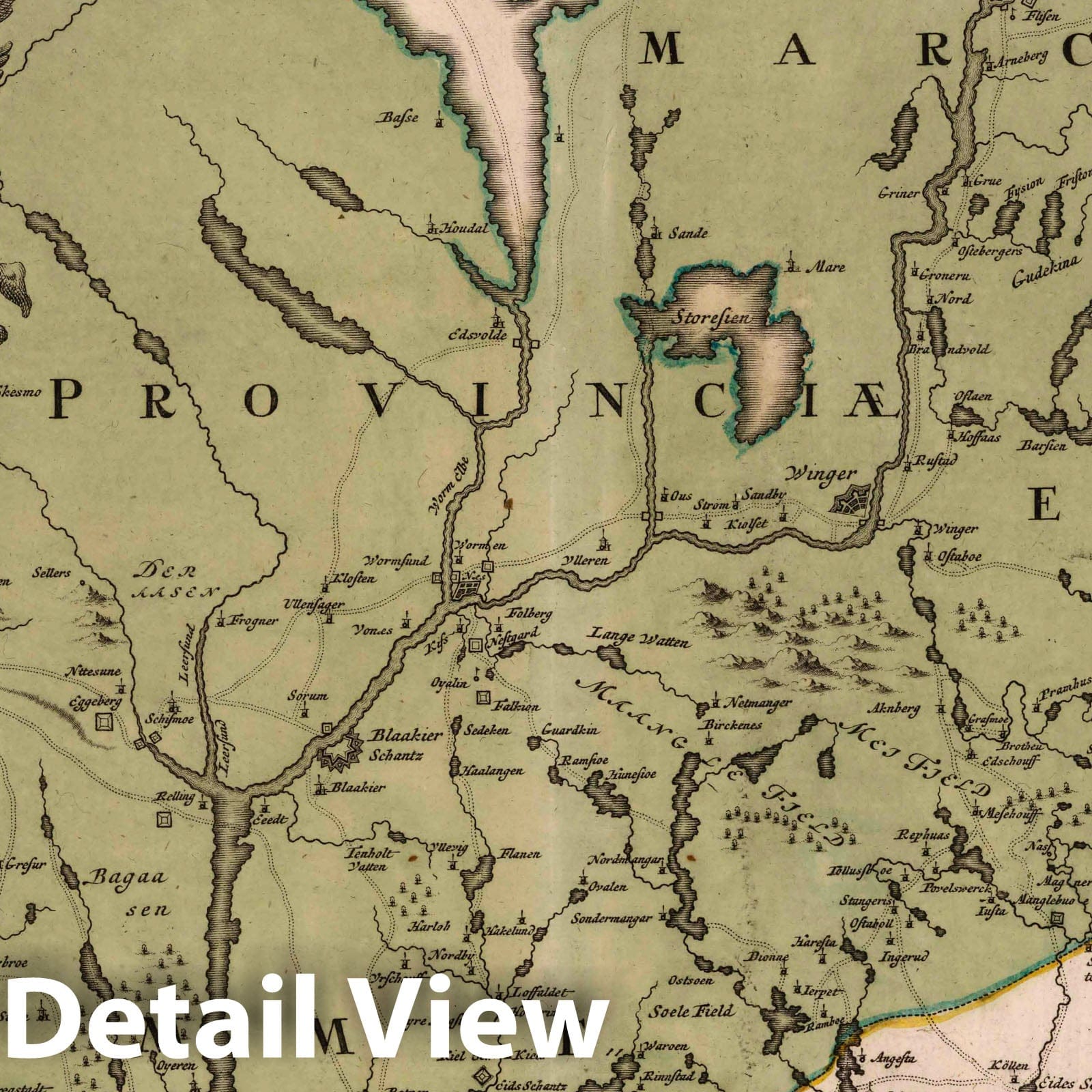 Norway, 1729 - Historical Map Print