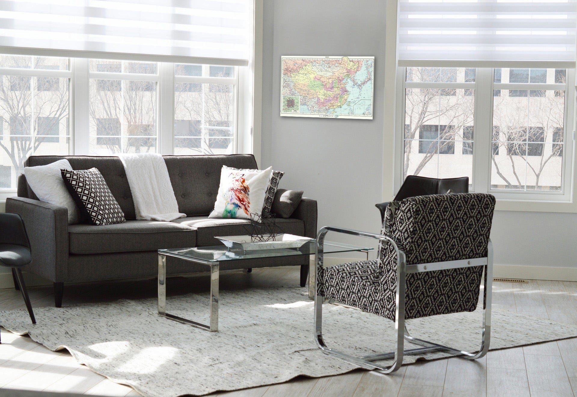 Historic Map : 1967 107. China, Political. The World Atlas. - Vintage Wall Art