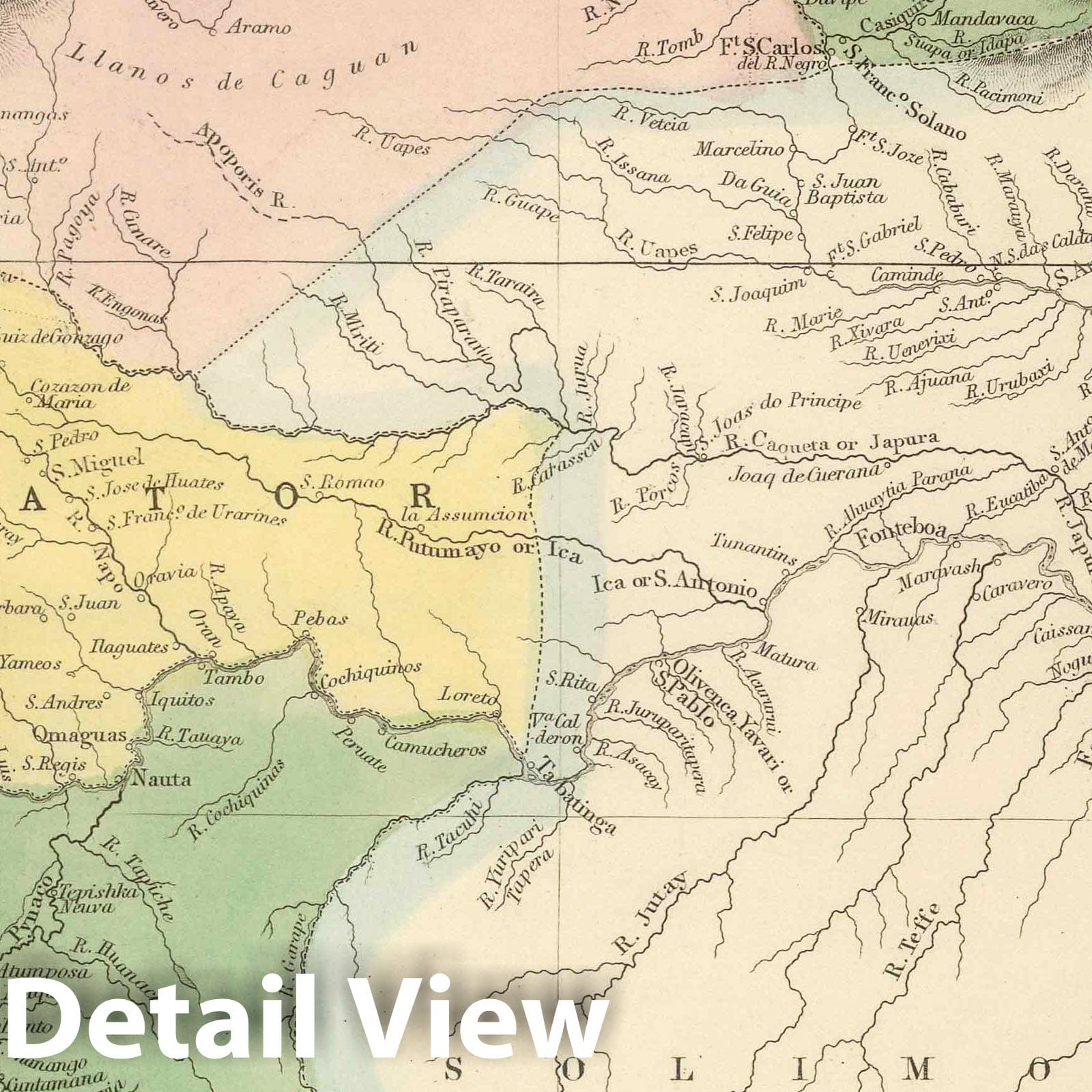 Venezuela, New Granada, Ecuador, and Peru, 1854 - Historical Map Print