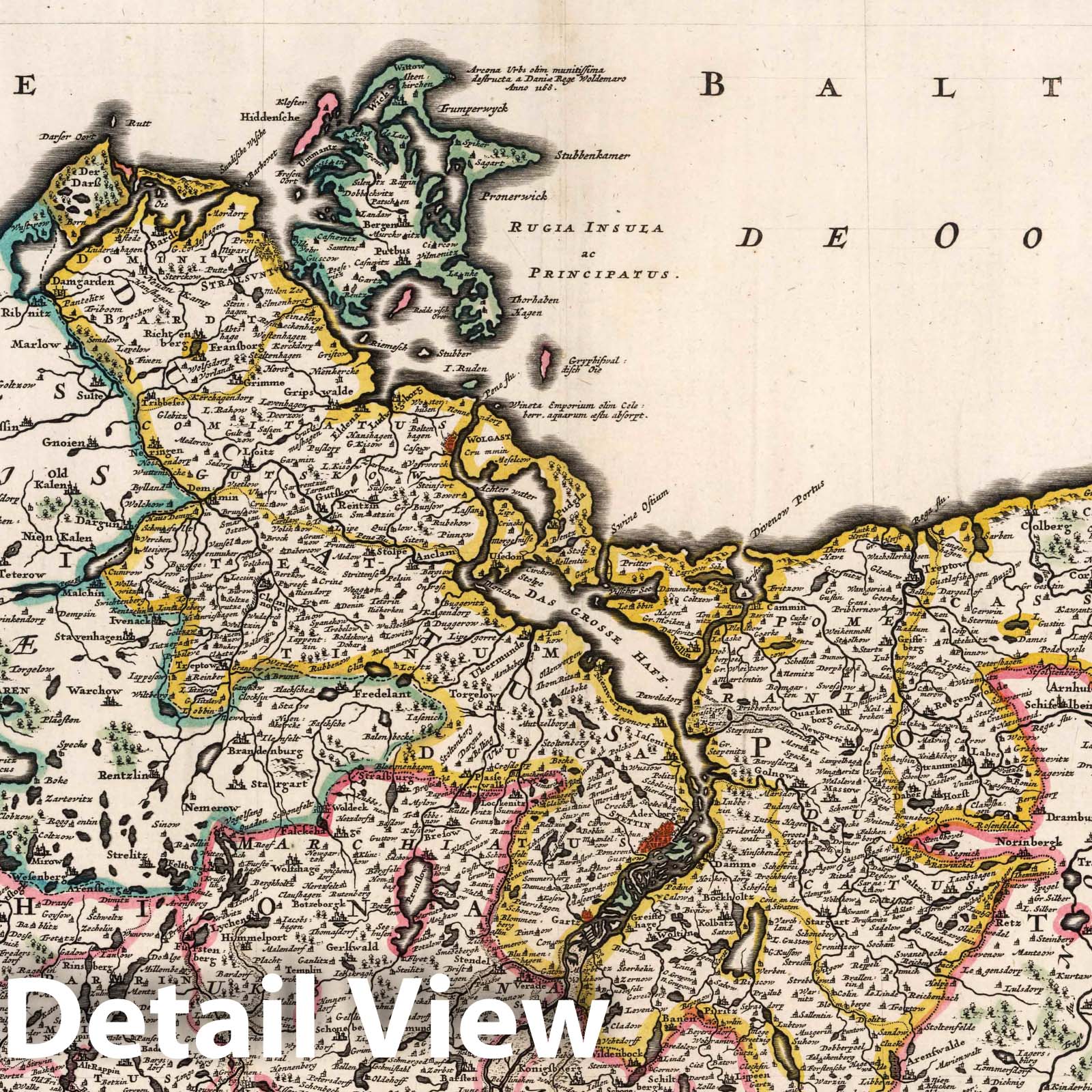 Brandenburg and Pomerania, 1682 - Historical Map Print