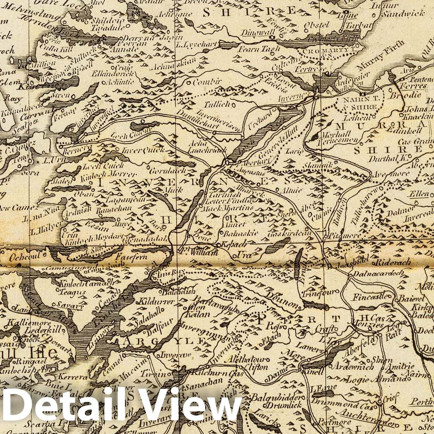 Scotland with Shetland Isles - 1796 Historical Map Print