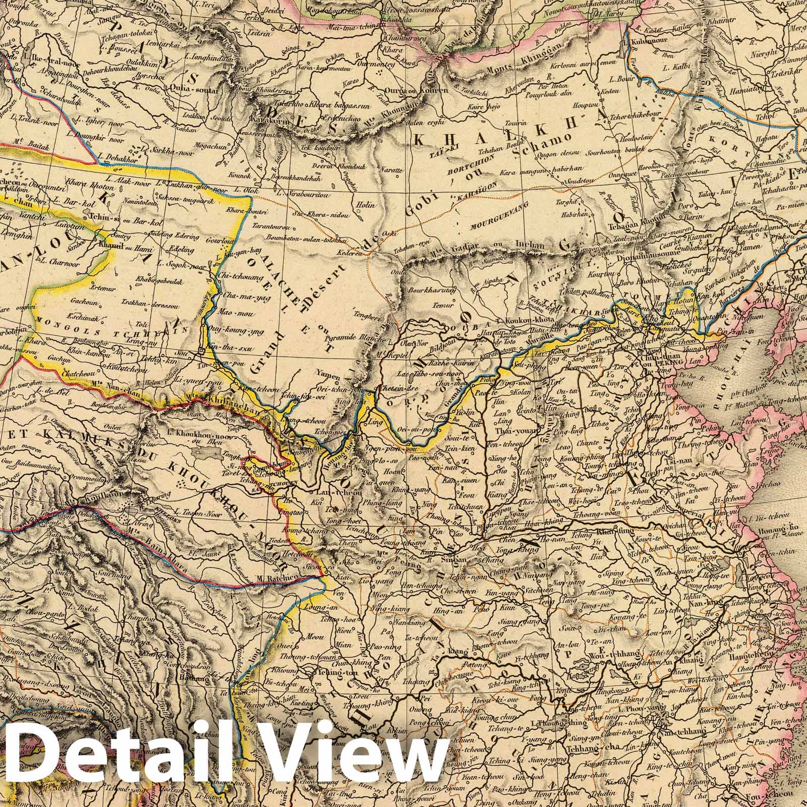 China and Japan, 1847 - Historical Map Print