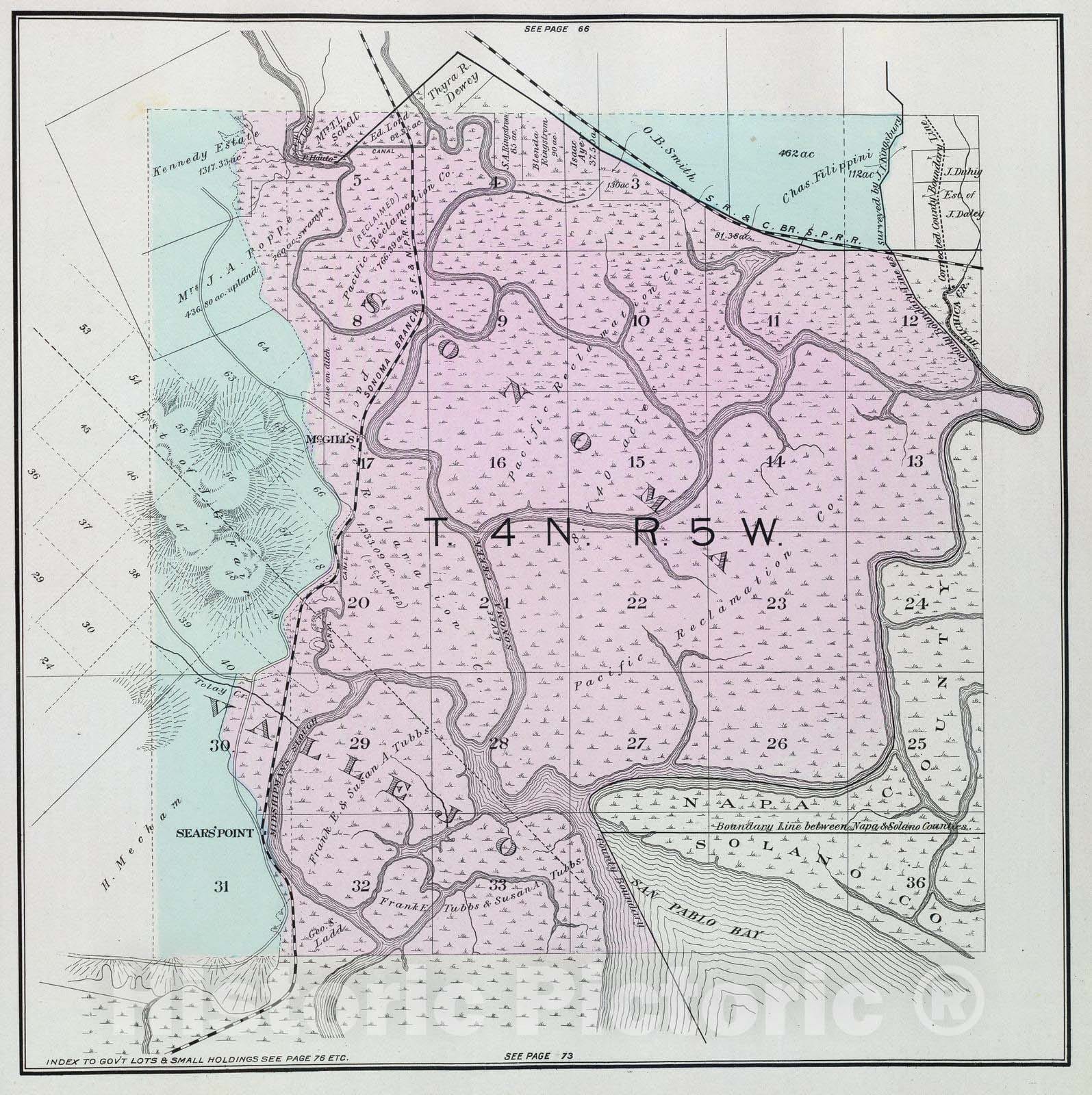Historic Map : 1898 4 N, 5 W. - Vintage Wall Art