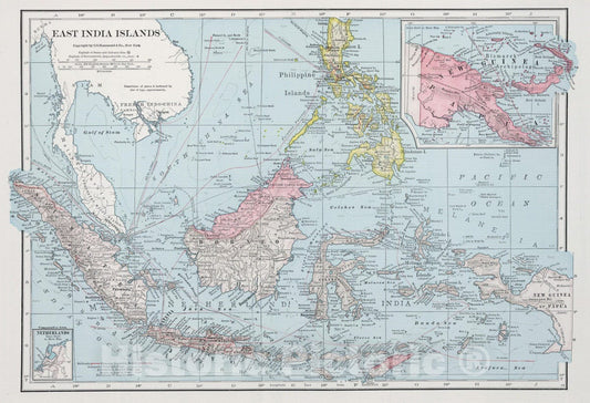 Historic Map : 1948 East India Islands. - Vintage Wall Art
