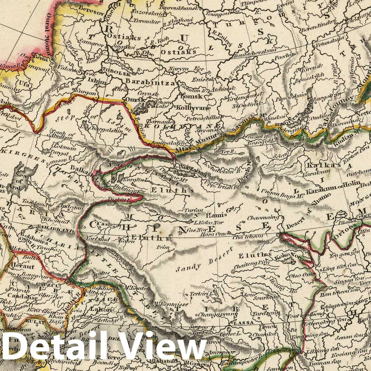 Asia - River Map, 1817 - Arrowsmith Copperplate Engraving