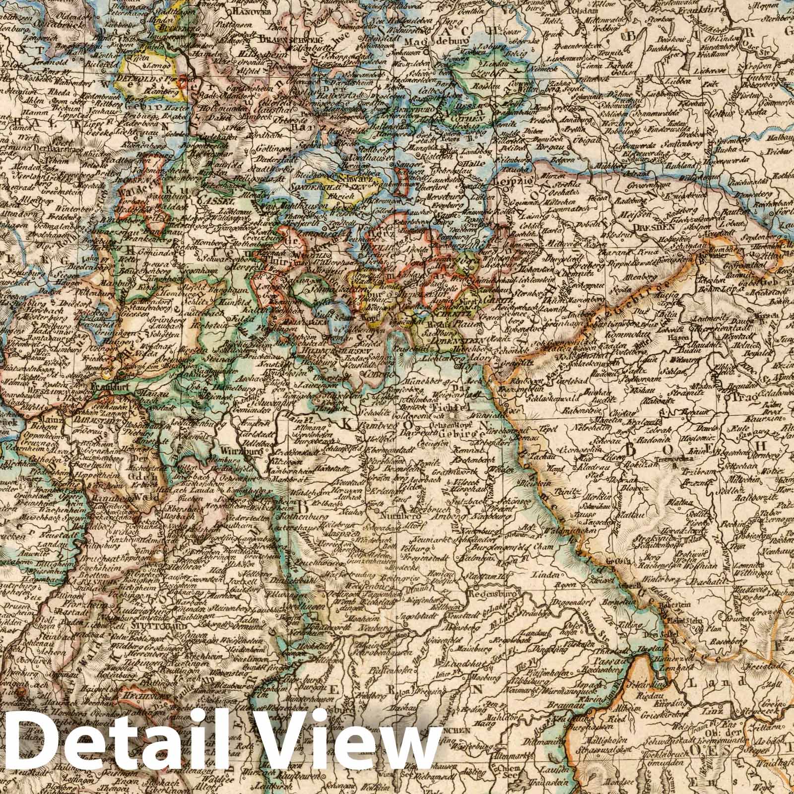 Germany, 1818 - Historical Map Print