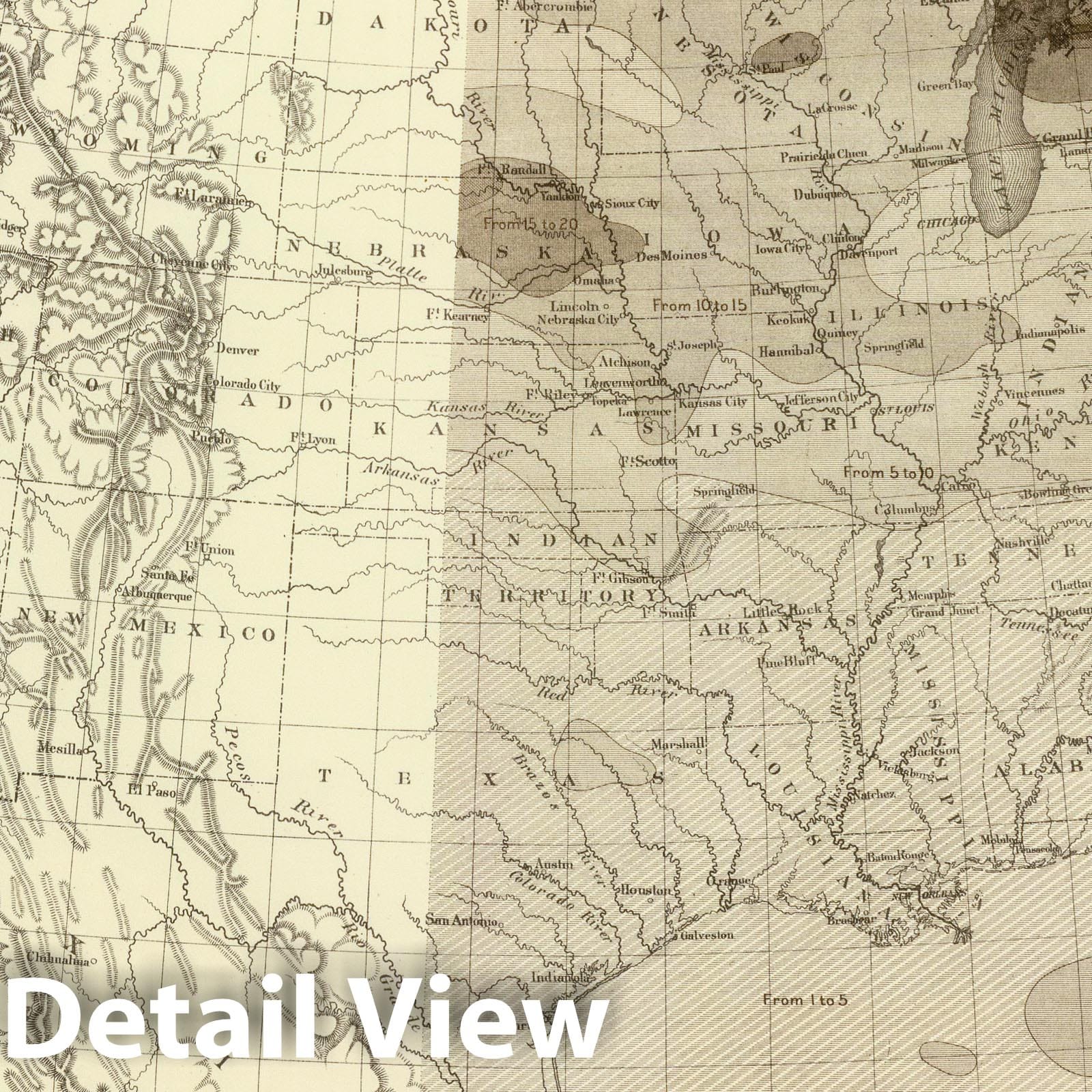 United States - Storm Centers, 1874 - Historical Map Print