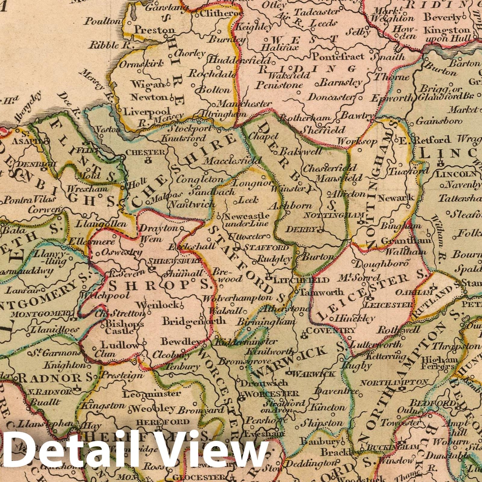 England and Wales, 1808 - Historical Map Print