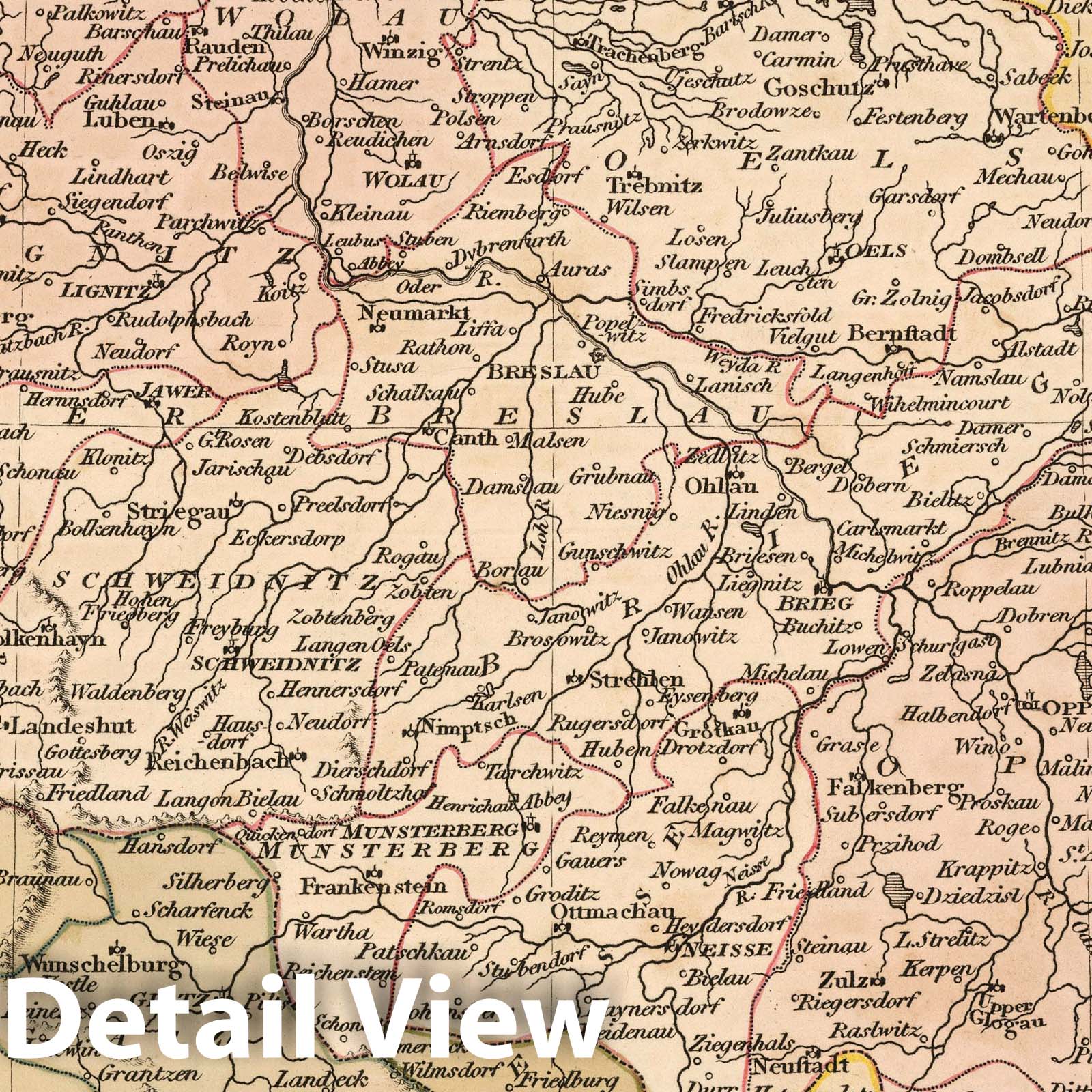 Silesia, 1807 - Historical Map Print