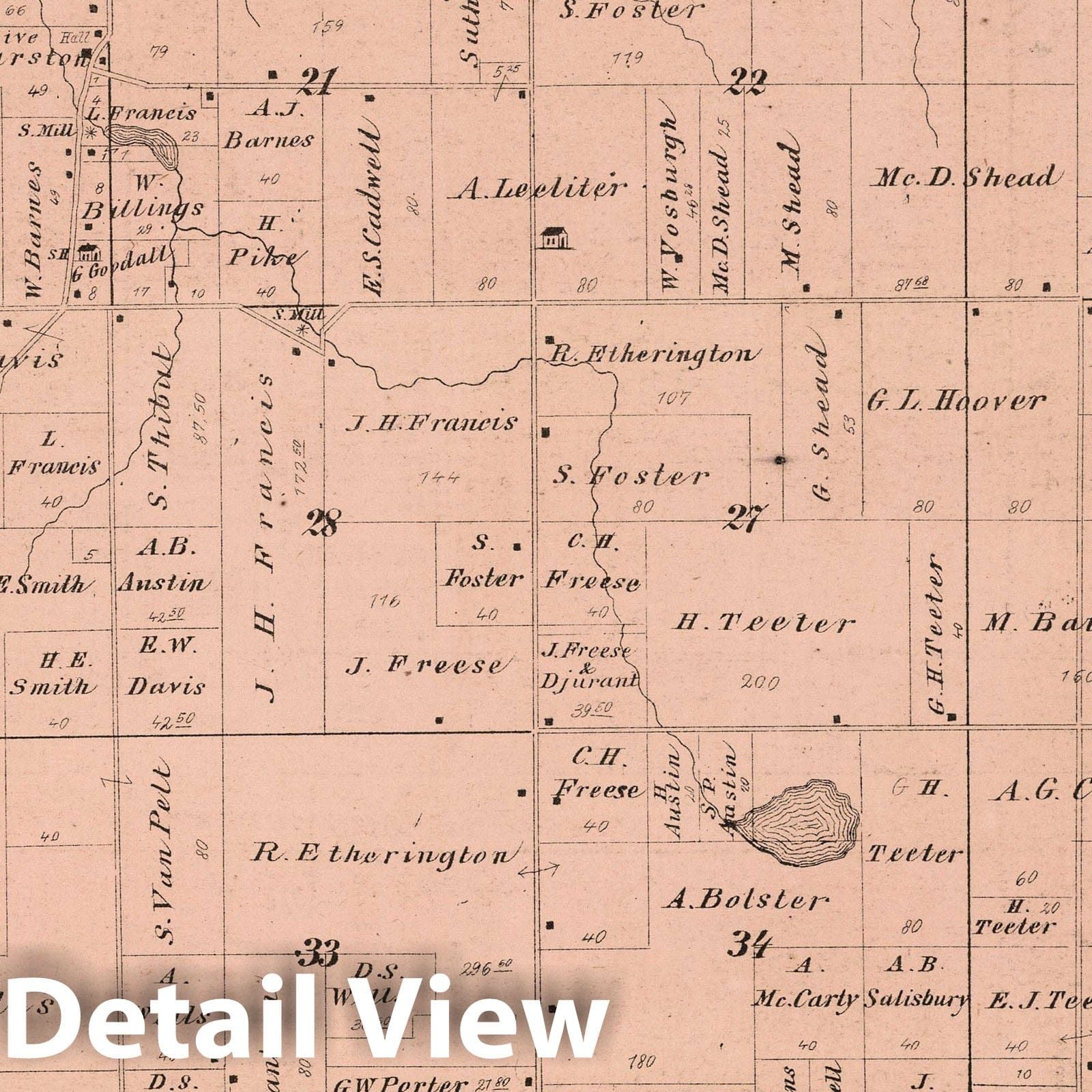 Galena Township, LaPorte County, Indiana - Property Map, 1874