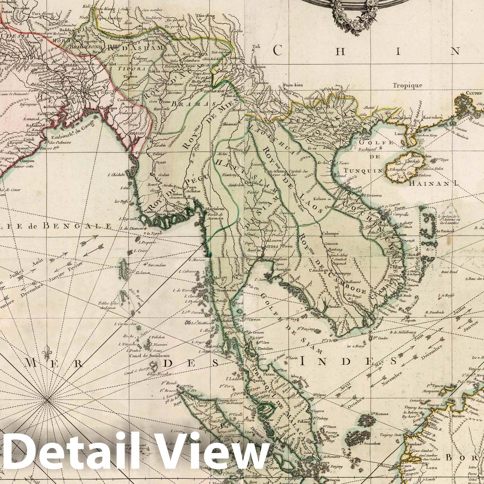 East Indies, East and West of the Ganges - Nautical Chart, 1771