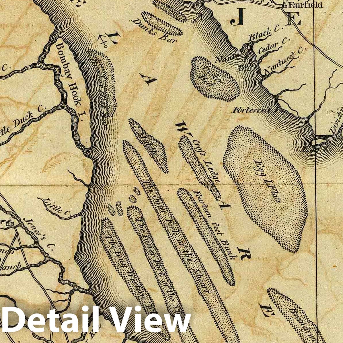 Delaware - Nautical Chart, 1795 - Historical Map Print