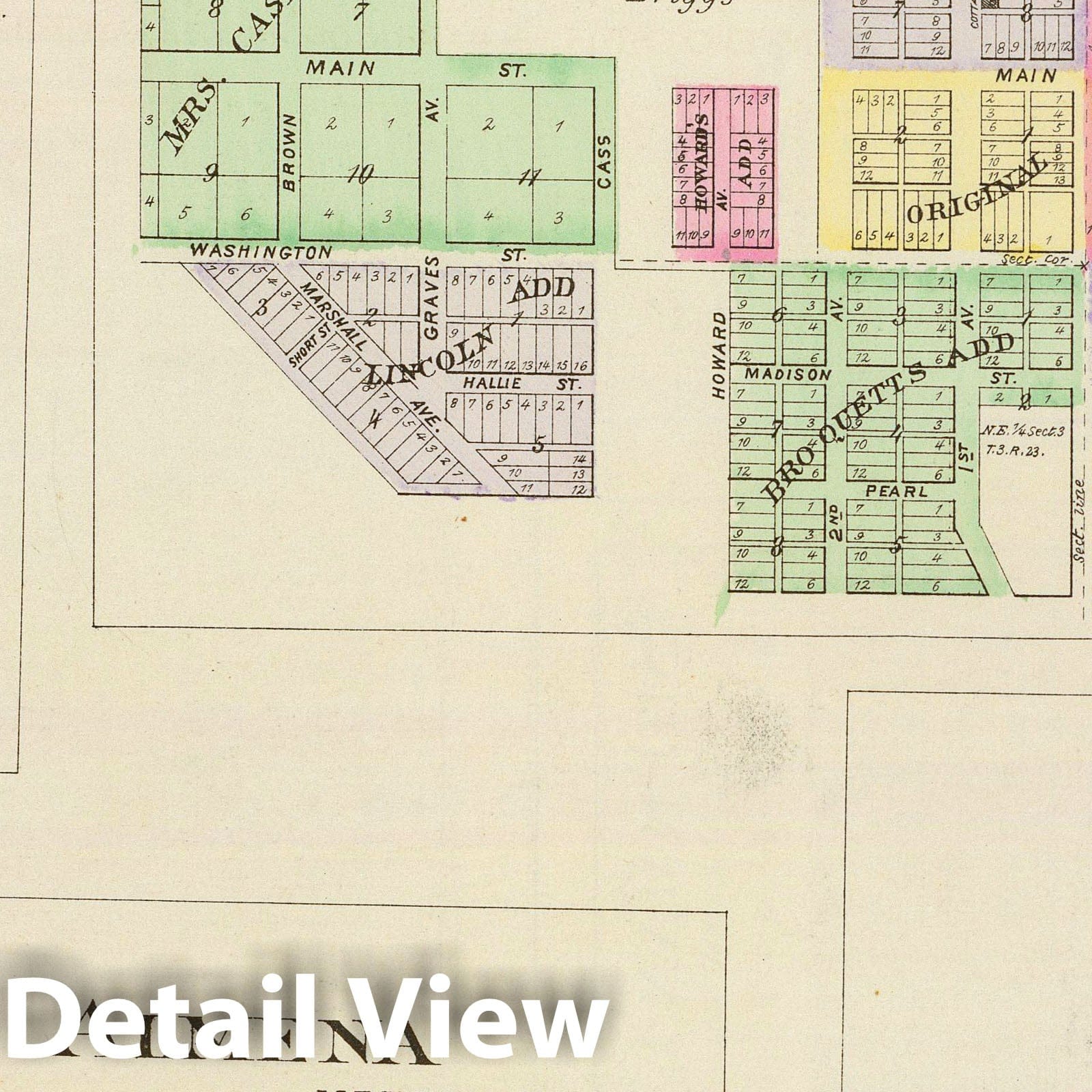 Norton County Kansas Towns Map 1887 - Historical Map Print